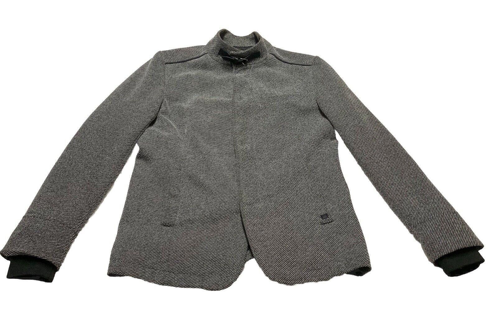 Zara Zara Man Herringbone Coat High Collar Grey 42 Y2K Size US M / EU 48-50 / 2 - 4 Thumbnail