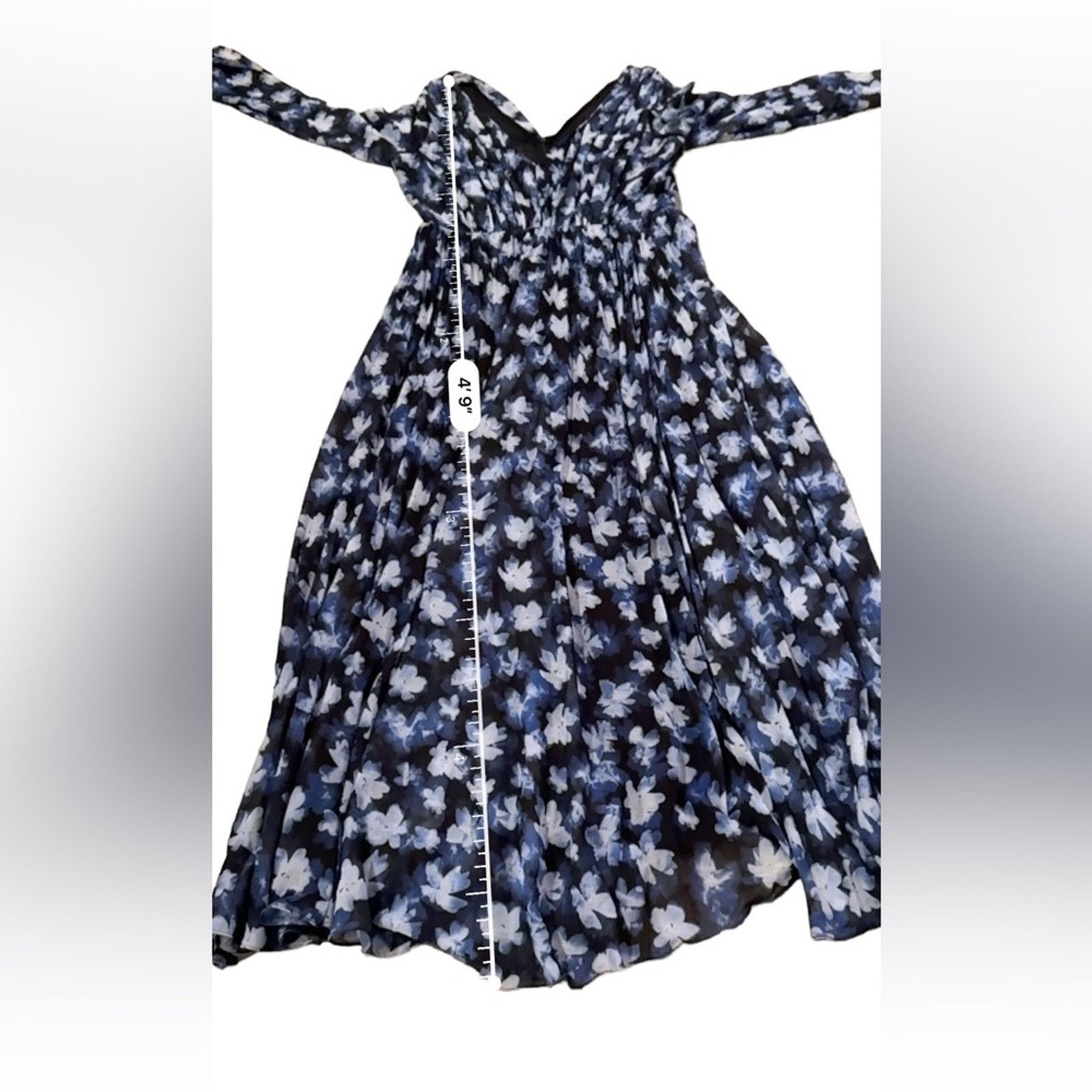 Monique Lhuillier RTR ML Monique Lhuillier Melanie Floral Maxi Dress Sz 10 Size L / US 10 / IT 46 - 13 Thumbnail