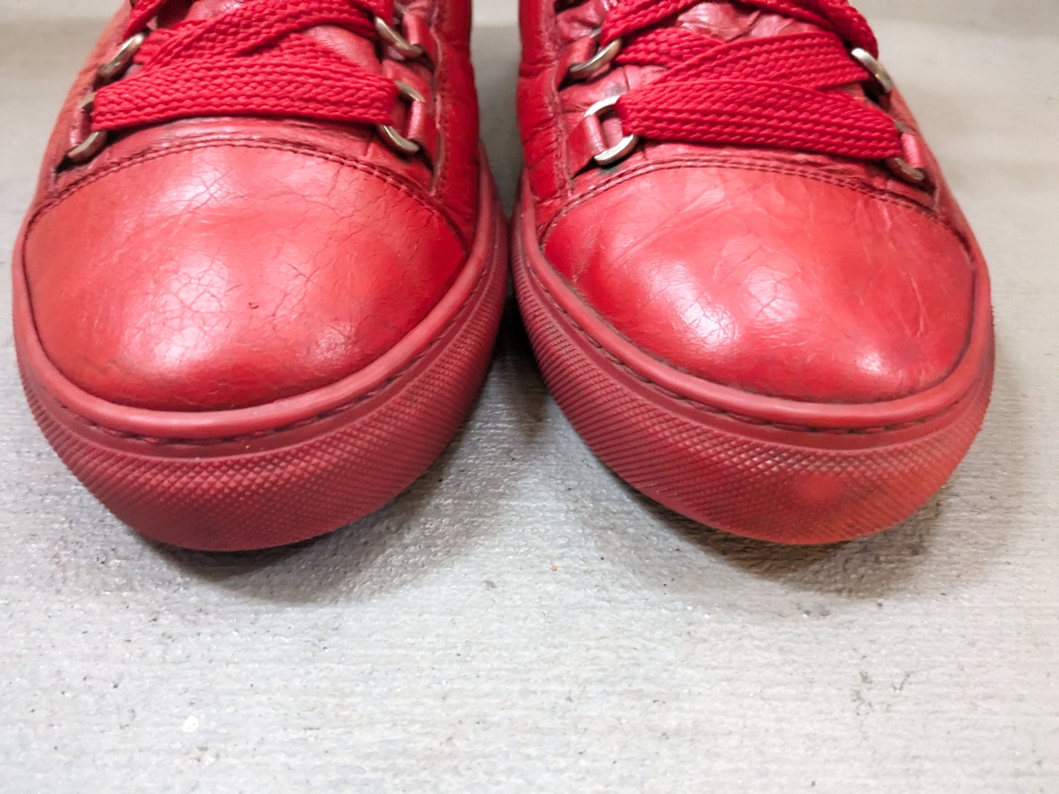 Balenciaga Balenciaga Arena Red 11 Leather High Tops Size US 11 / EU 44 - 2 Thumbnail