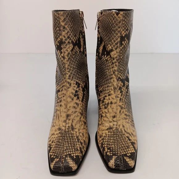 Jimmy Choo Jimmy Choo Bryelle 85 Dijon Snake Print Leather Boots - EU36 Size US 6 / IT 36 - 4 Thumbnail
