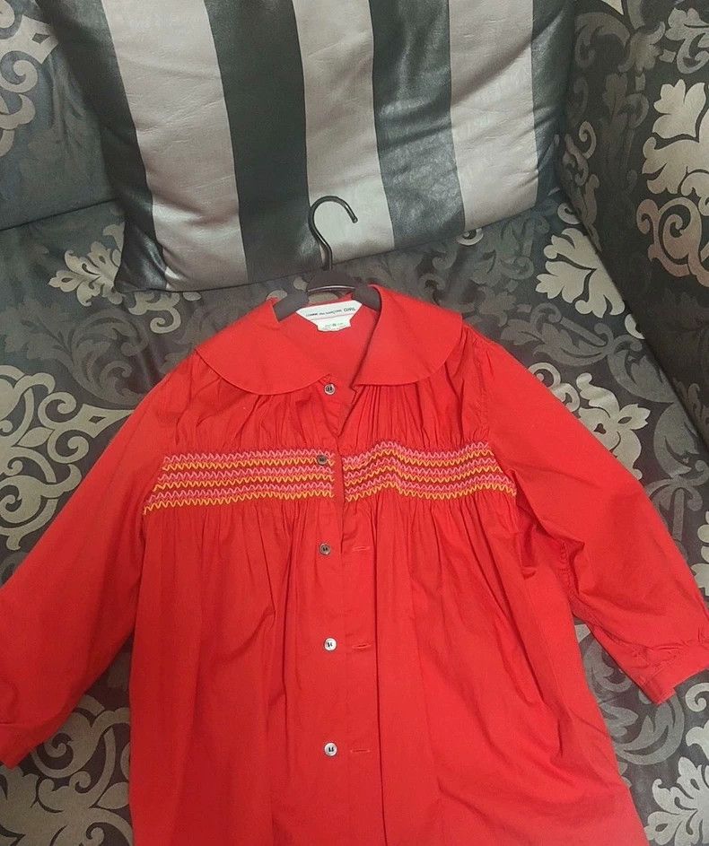 Comme des Garcons Comme Des Garcons Red cotton shirt 2503-Nextarrow Size S / US 4 / IT 40 - 1 Thumbnail