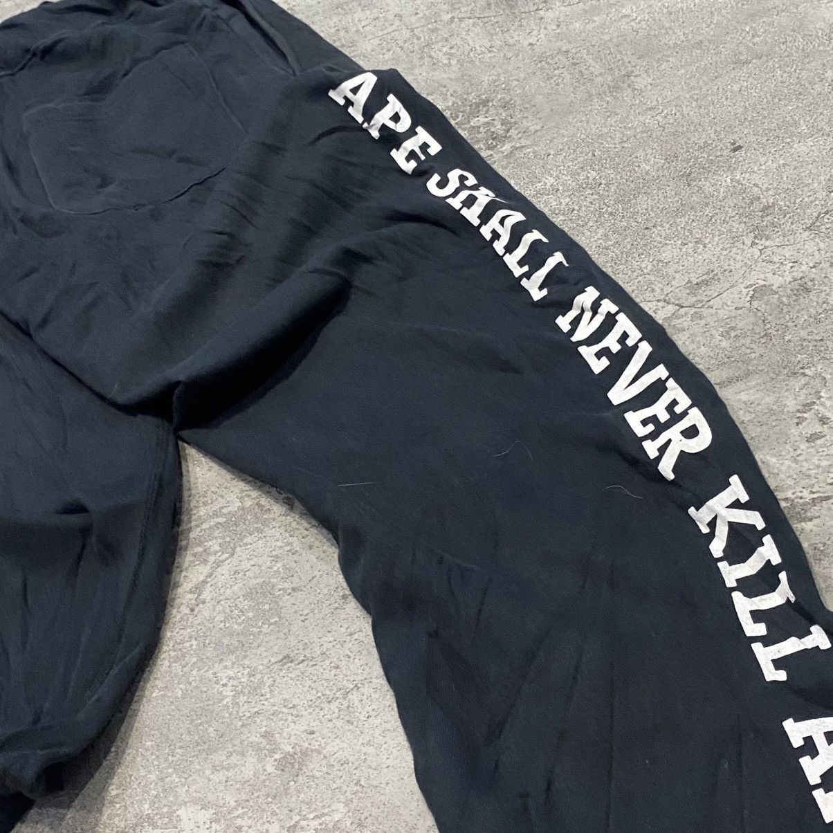 Bape Bape Spellout College Logo Black Jogger Size US 34 / EU 50 - 3 Thumbnail