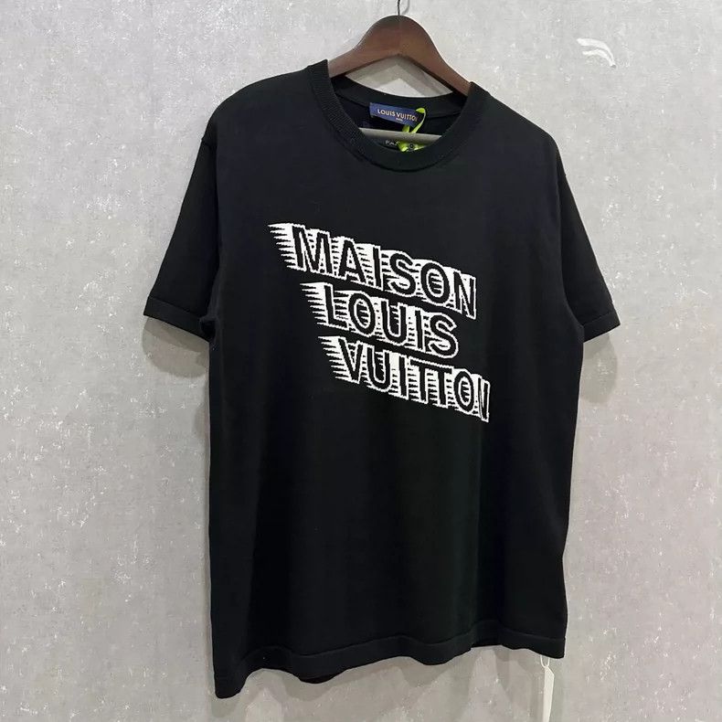 Louis Vuitton Louis Vuitton Phantom letter logo black knitted short sleev Size US S / EU 44-46 / 1 - 3 Thumbnail