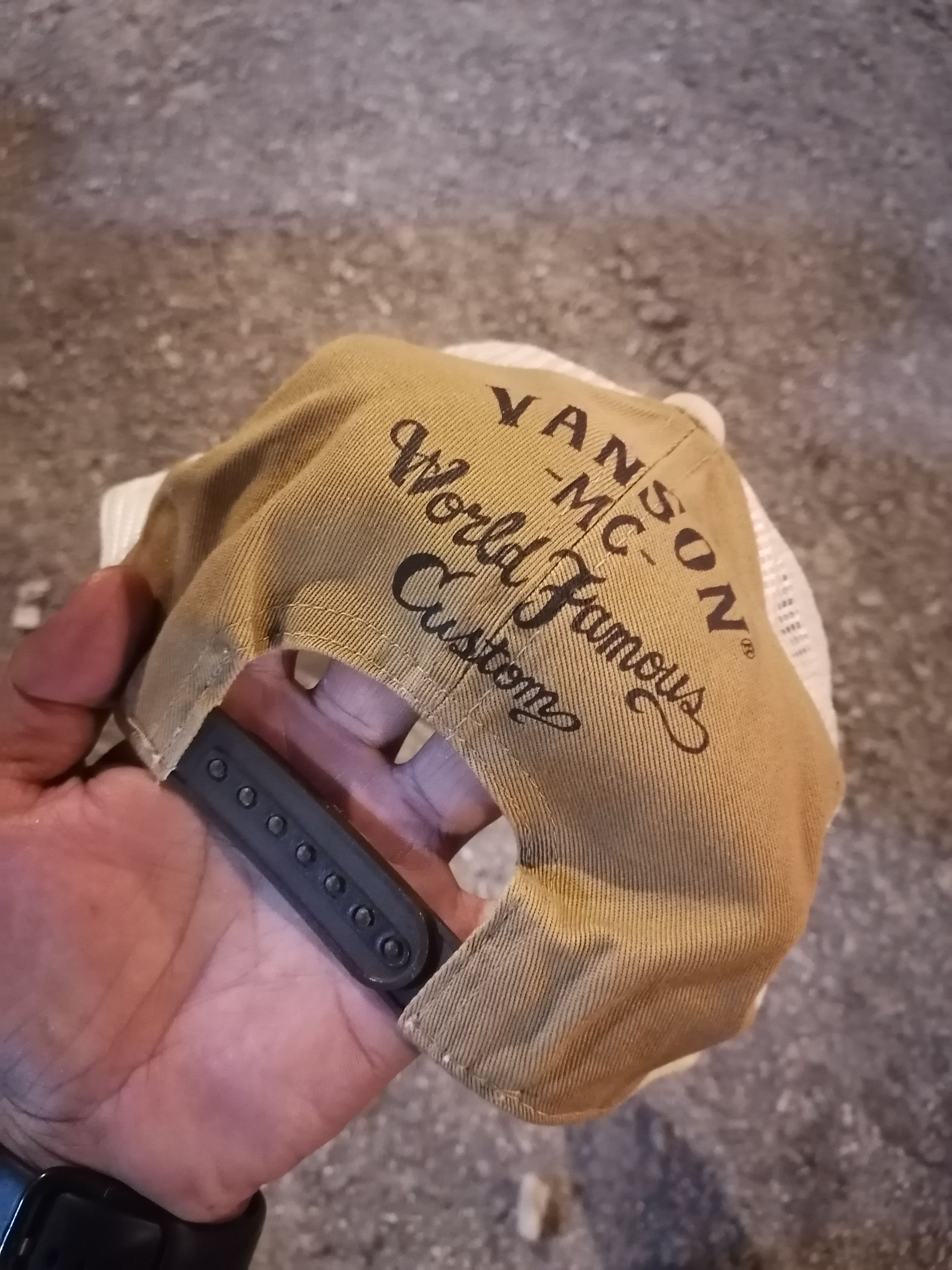 Vanson Leathers × Vintage Vanson Motorcycle Racing Team Trucker Snapback Cap Size ONE SIZE - 4 Thumbnail