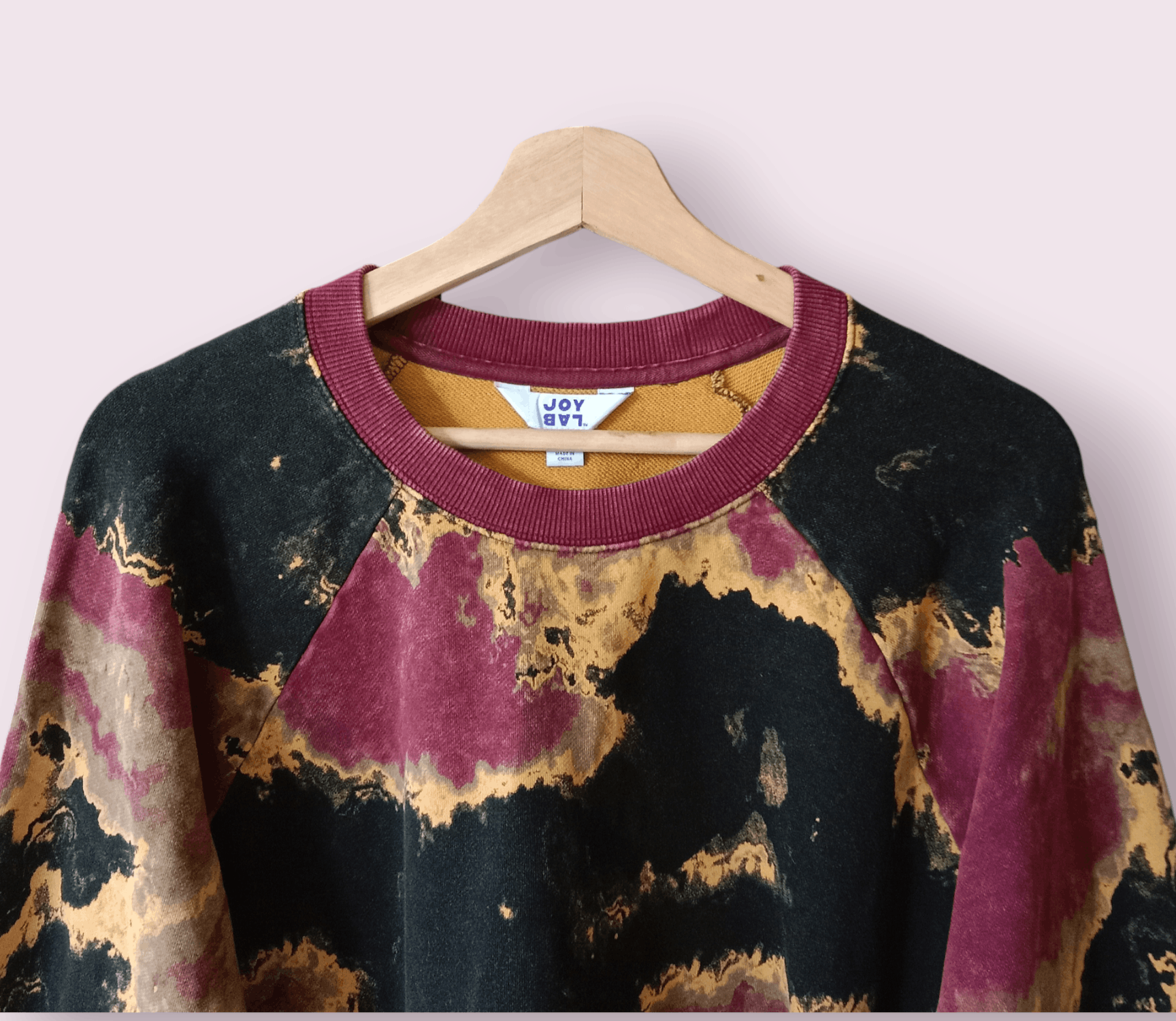 Japanese Brand Joylab Acid Wash Design Cropped Sweatshirt Size L / US 10 / IT 46 - 6 Thumbnail
