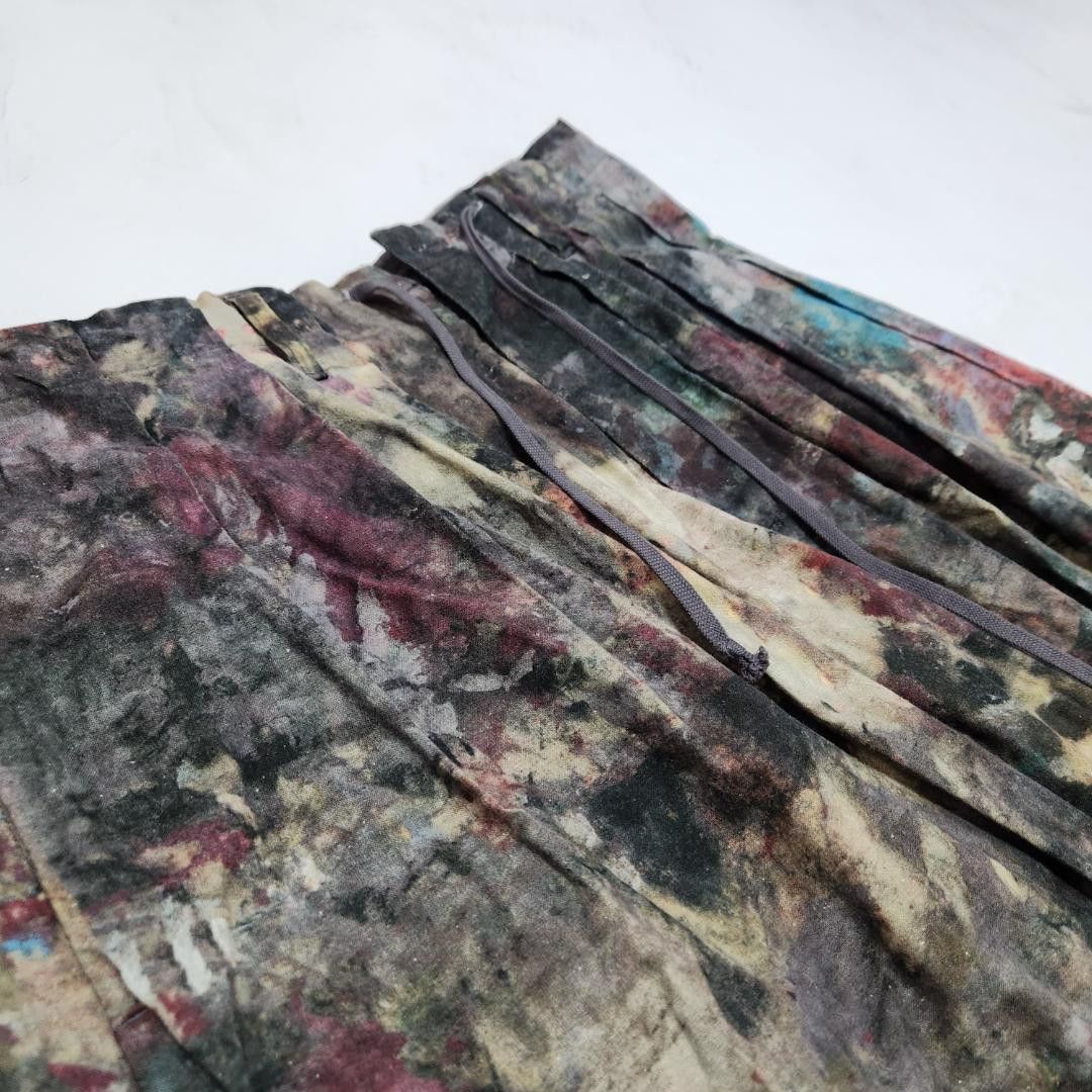 Yohji Yamamoto yohji yamamoto pour homme multi/paint/wide pants Size US 33 - 3 Thumbnail