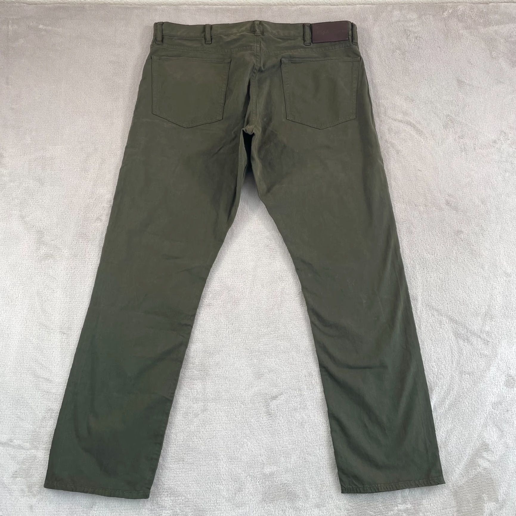 Ralph Lauren Purple Label Ralph Lauren Purple Label Slim Fit Stretch Sateen Pants Men 38x32 Loden NWT 95 Size US 38 / EU 54 - 7 Thumbnail