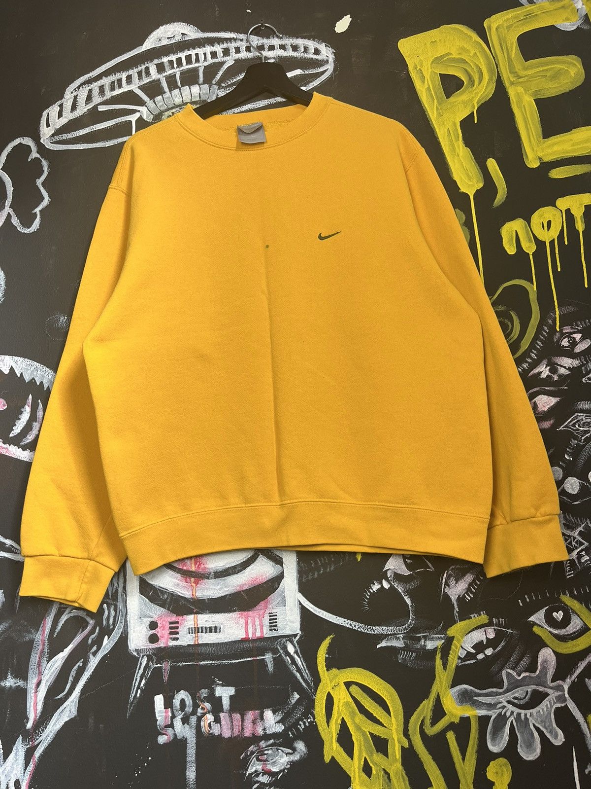 Nike × Vintage Vintage 90s Nike Logo USA Sweatshirt Style Size US M / EU 48-50 / 2 - 2 Thumbnail