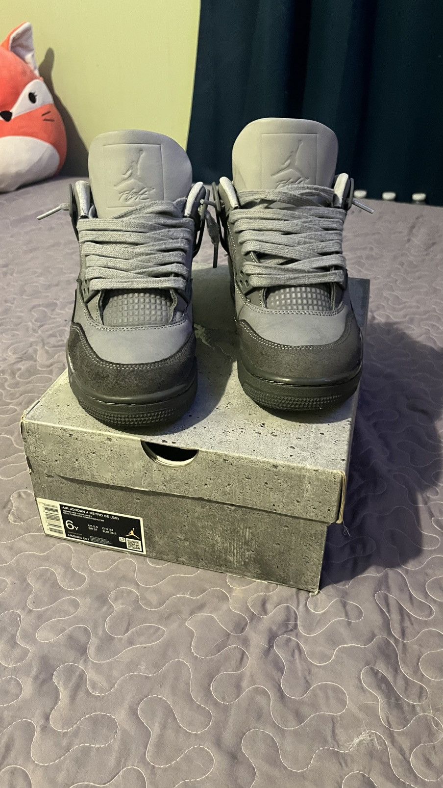 Jordan Brand Air Jordan 4 Retro Wet Cement Size US 6 / EU 39 - 5 Thumbnail