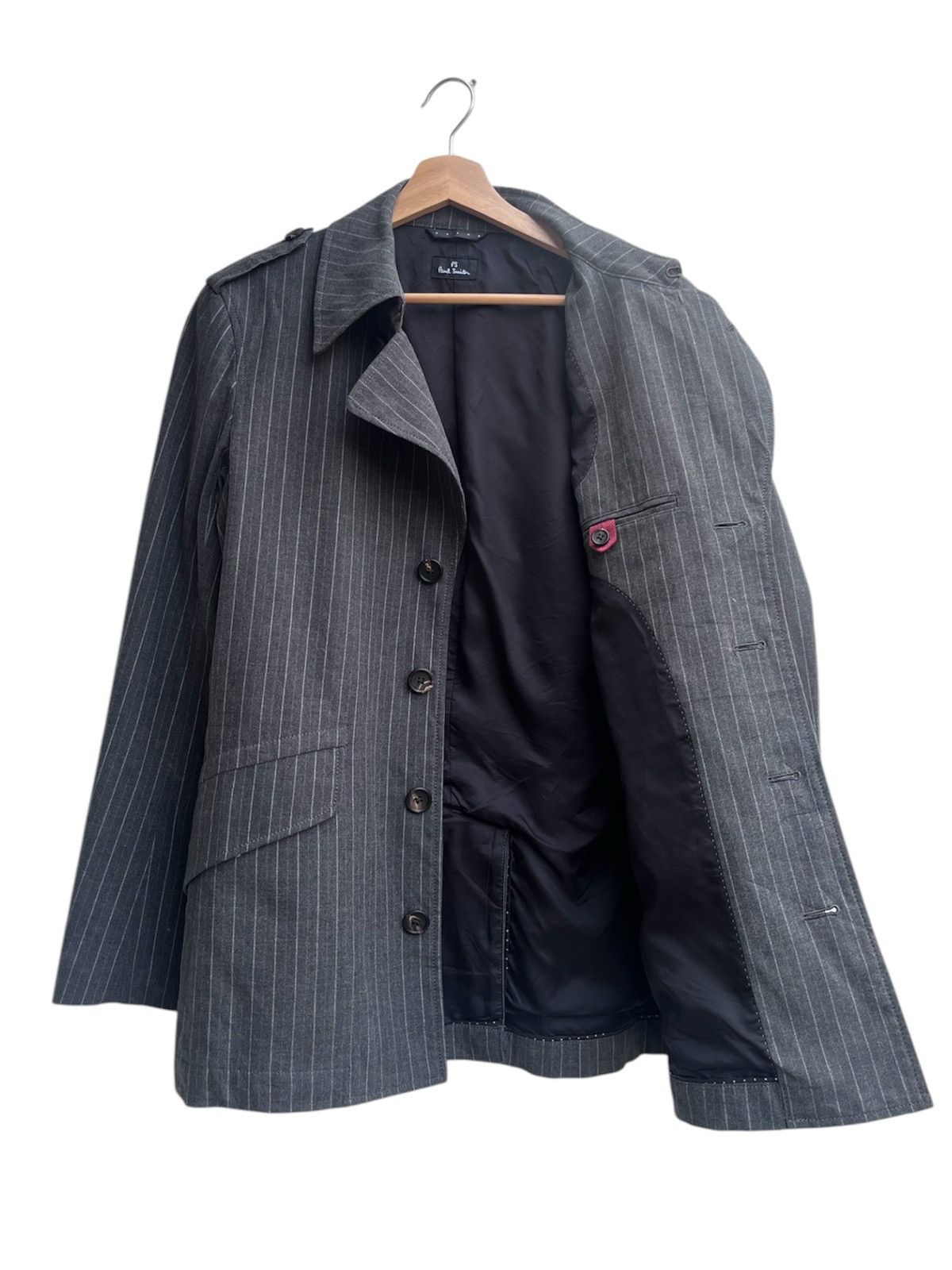 Paul Smith Paul Smith Cotton Pinstripe Napoleon Jacket Size US L / EU 52-54 / 3 - 4 Thumbnail