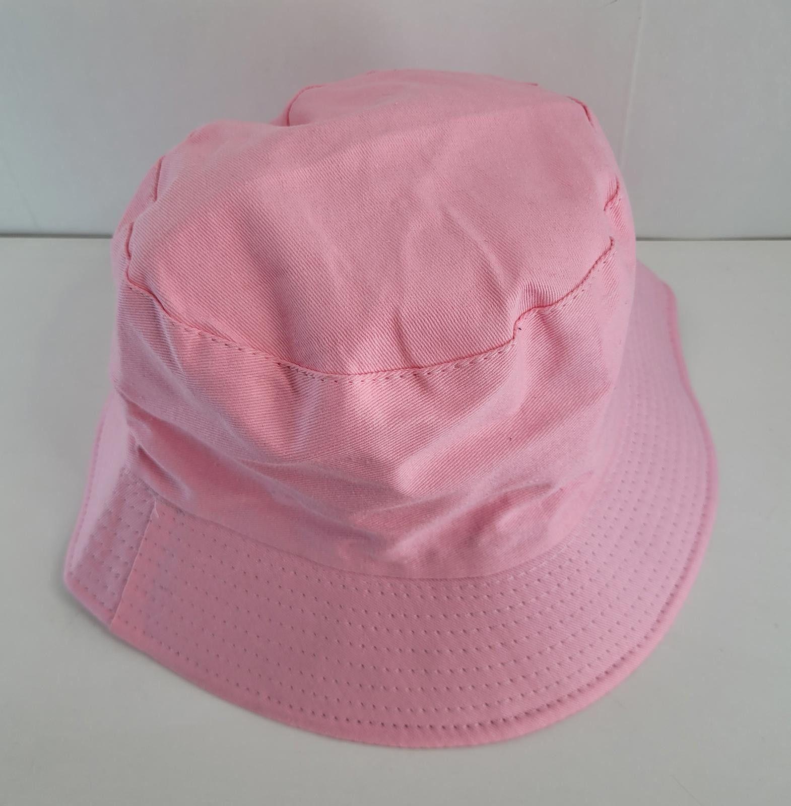 Other Pink Bucket Hat Unisex One Size Sm Cotton Streetwear Cap New Size ONE SIZE - 2 Thumbnail