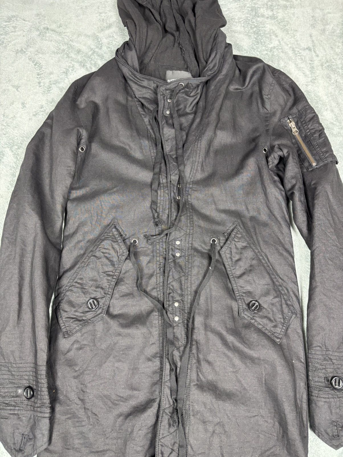 BUFFALO BOBS Buffalo Bobs Black Parka Jacket. J0153 Size US S / EU 44-46 / 1 - 3 Thumbnail