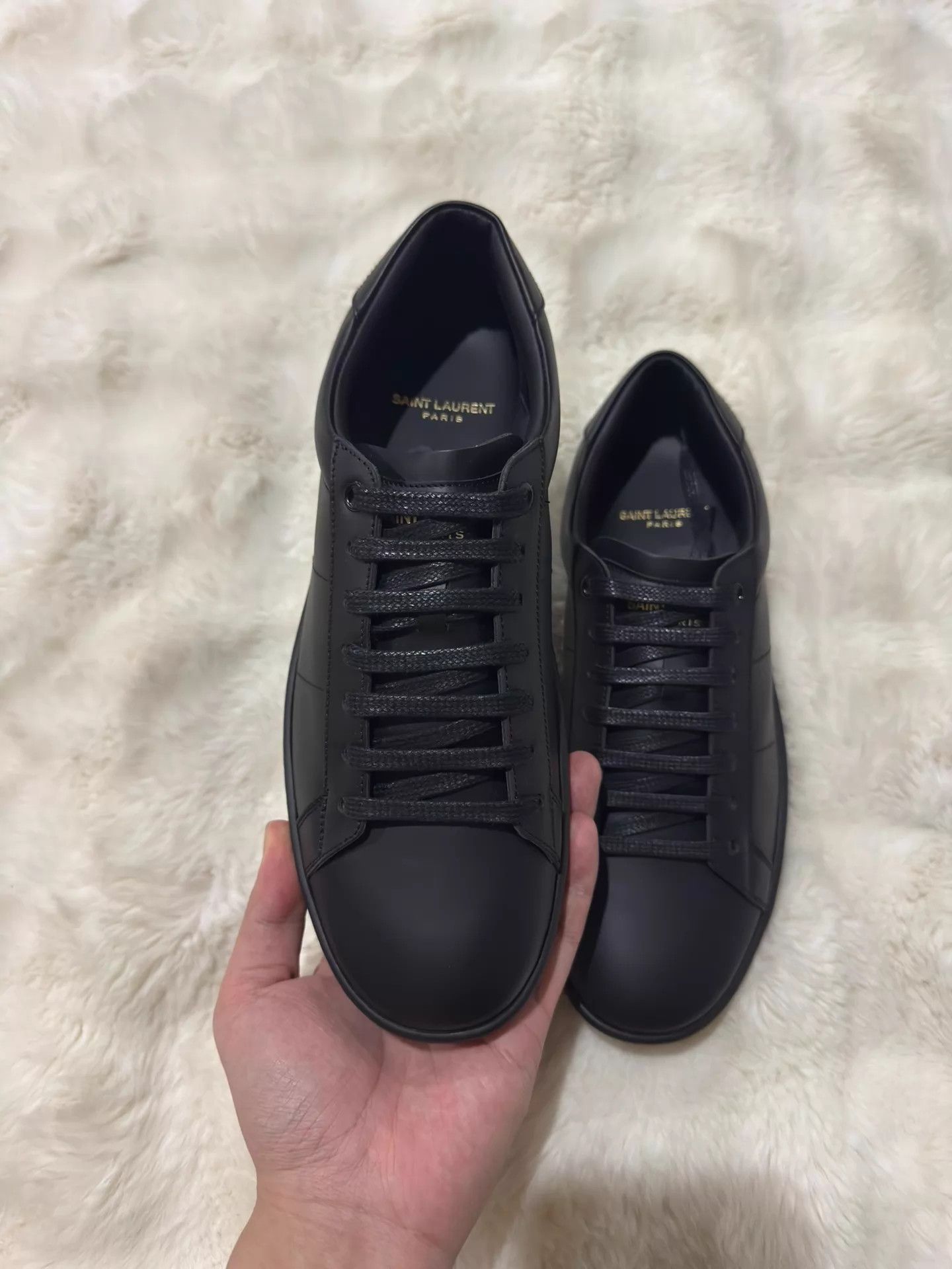 Saint Laurent Paris Saint Laurent YSL SL01 Black & Gold Sneaker 41 New with Box Size US 8 / EU 41 - 5 Thumbnail
