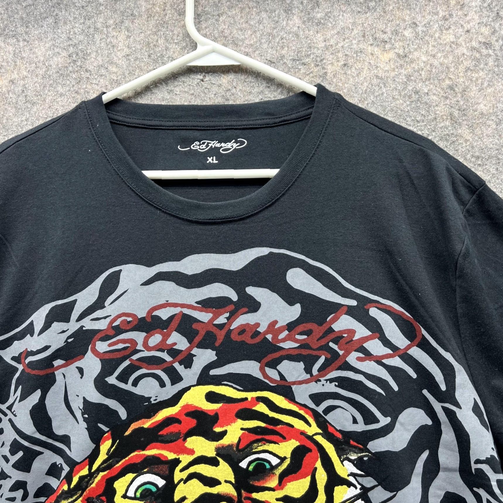 Ed Hardy Ed Hardy Shirt Men XL Black Tiger Print Tee Crewneck Cotton NWT Shirt Size US XL / EU 56 / 4 - 3 Thumbnail