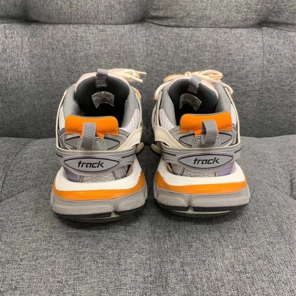 Balenciaga Balenciaga Track Sneakers Gray/Orange With Original Box & Ex Size US 5 / IT 35 - 4 Thumbnail