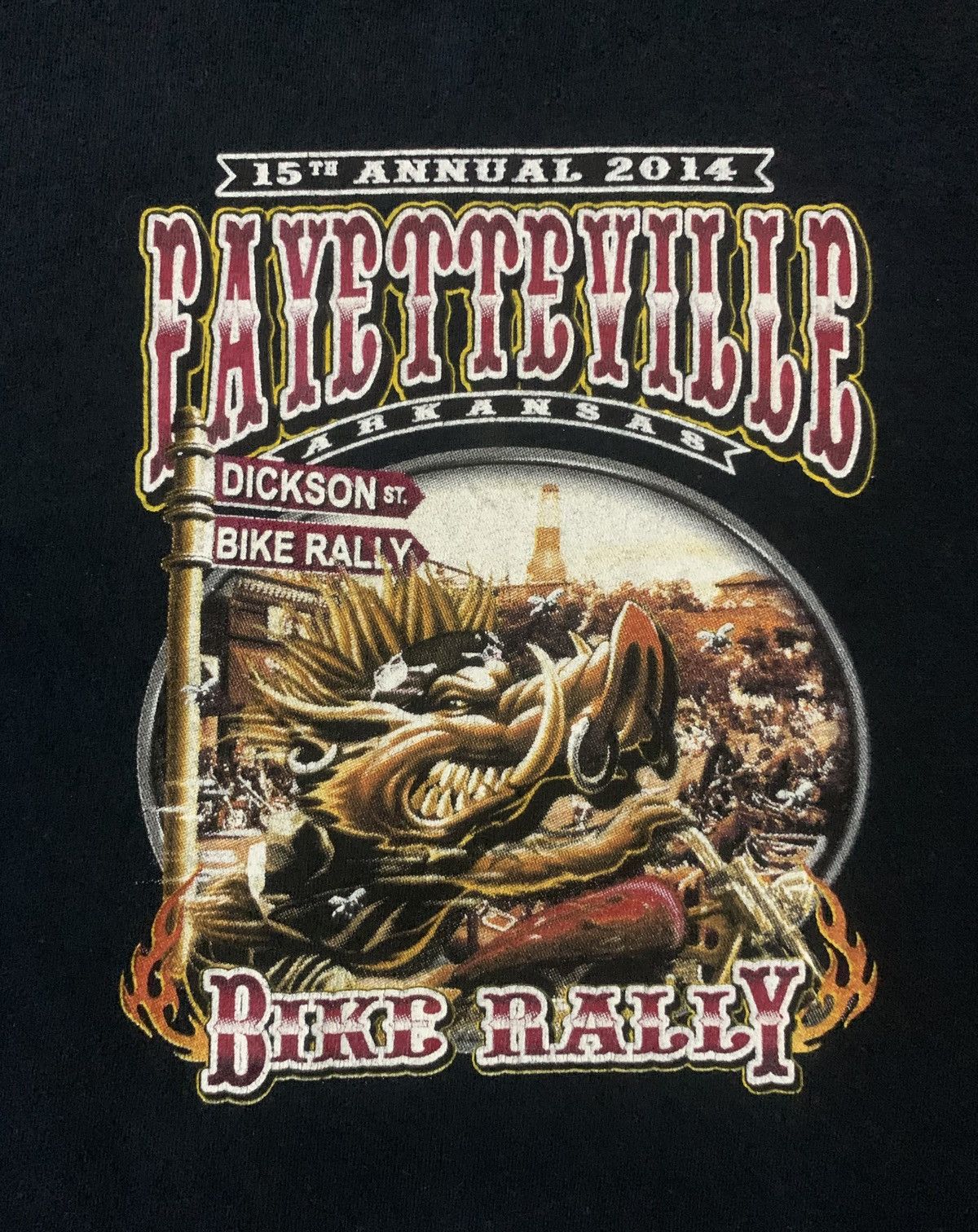 Other Fayetteville 15th Annual 2014 Hog Rider Bike Rally T Shirt Size US XXL / EU 58 / 5 - 10 Thumbnail