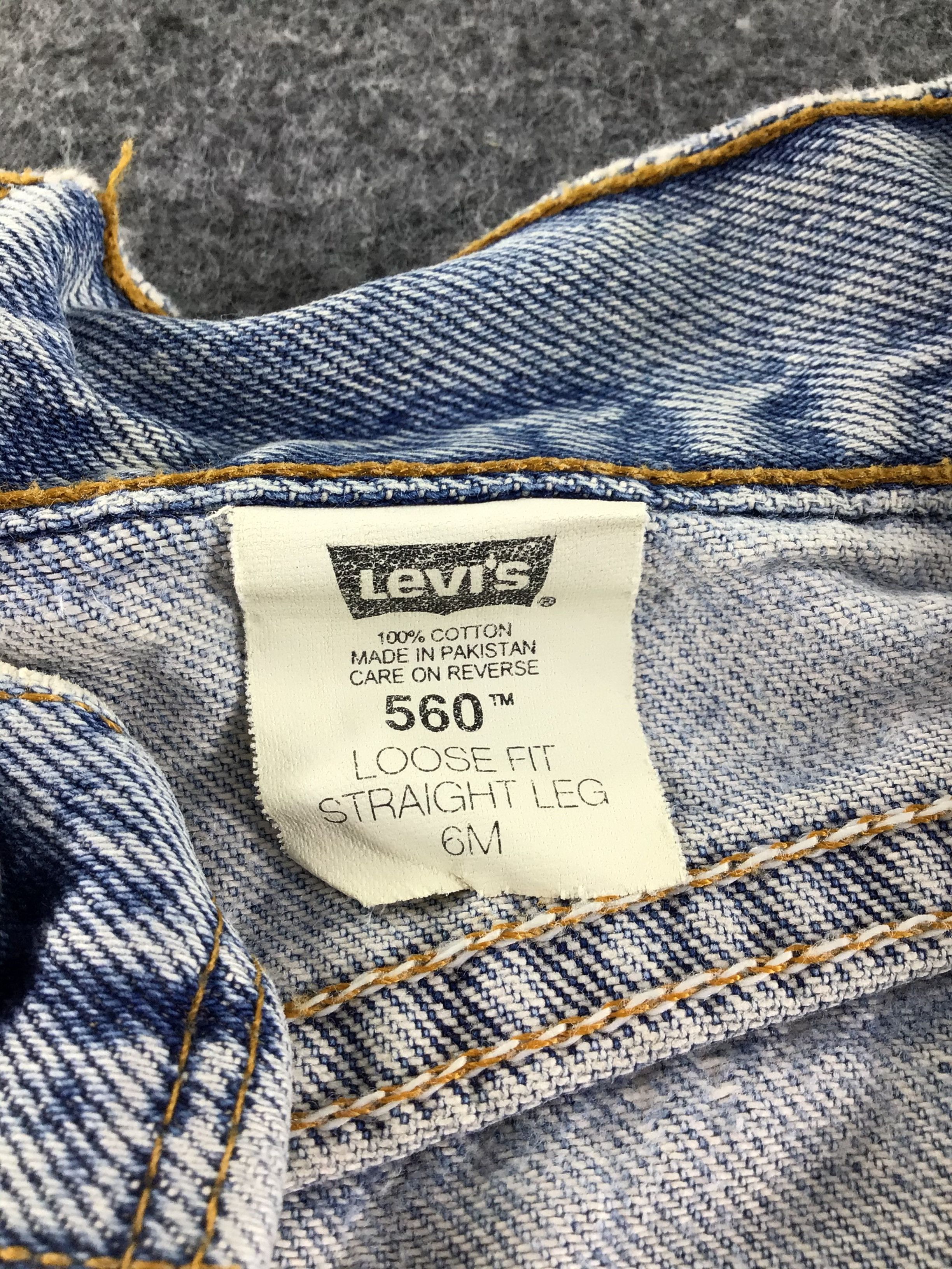 Levi's Vintage Levis 560 Jeans Distressed Denim - J327 Size US 28 / EU 44 - 10 Thumbnail