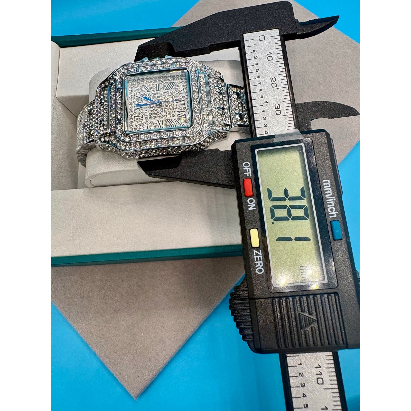Jewelry NWT 38mm Luxury Bibi Crystal Stainless Steel Watch Size ONE SIZE - 2 Thumbnail