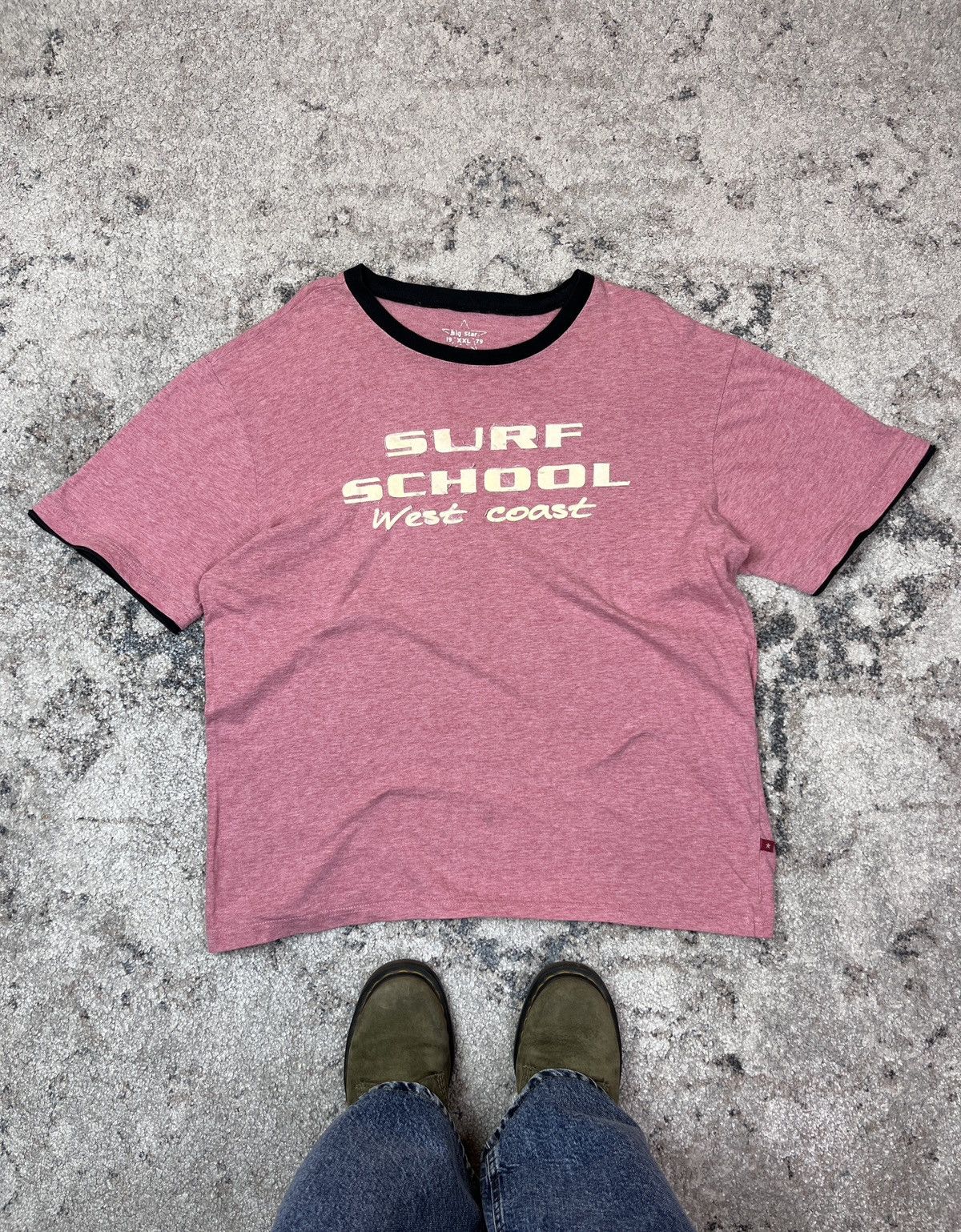 Big Star BIG STAR SURF SCHOOL TEE - LOT № 755 Size US XXL / EU 58 / 5 - 1 Thumbnail