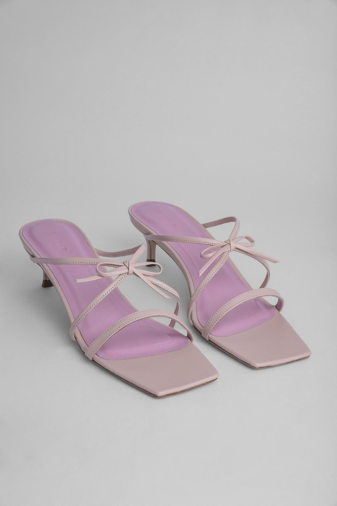 By Far o1mle1224 Blush Leather Mules in Pink Size US 8 / IT 38 - 2 Thumbnail