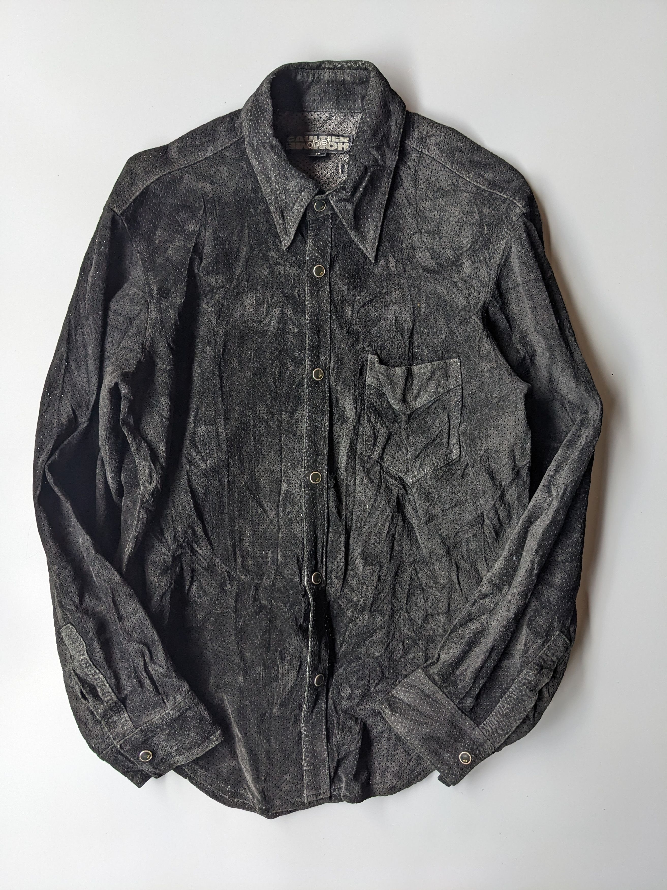 Jean Paul Gaultier Jean Paul Gaultier Objet mesh suede leather Size US M / EU 48-50 / 2 - 1 Thumbnail