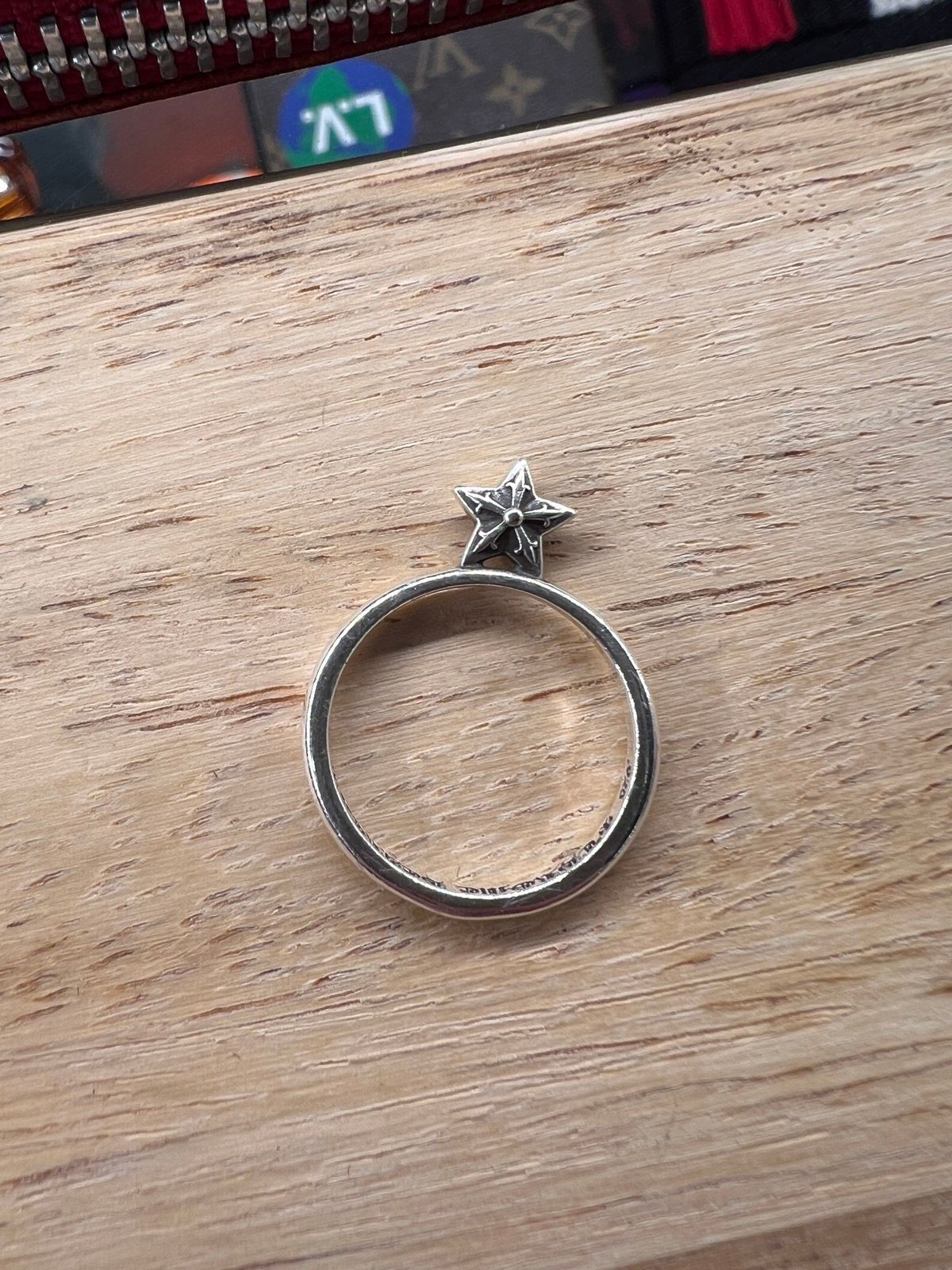 Pre-owned Chrome Hearts Bubblegum Star Ring Size 5 In Silver