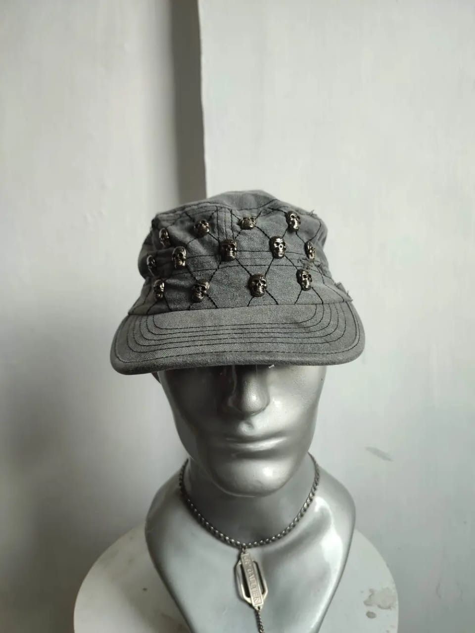 Other Egoist Skull Skeleton Punk Distressed Hats Size ONE SIZE - 1 Thumbnail