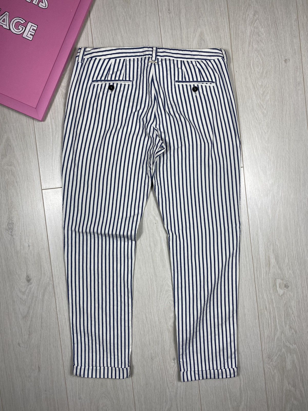 Max Mara ‘S Max Mara Striped Pants Size 28" / US 6 / IT 42 - 3 Thumbnail