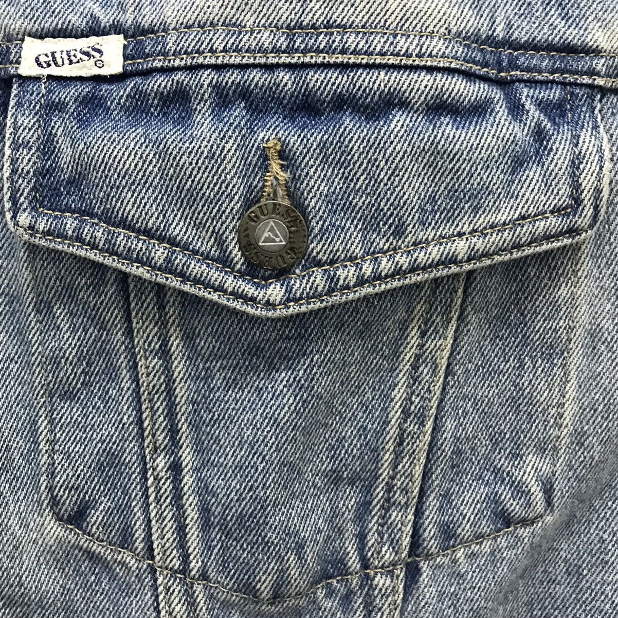 Guess × Vintage Vintage Guess Jeans Made In Usa Denim Jacket Size US L / EU 52-54 / 3 - 5 Thumbnail