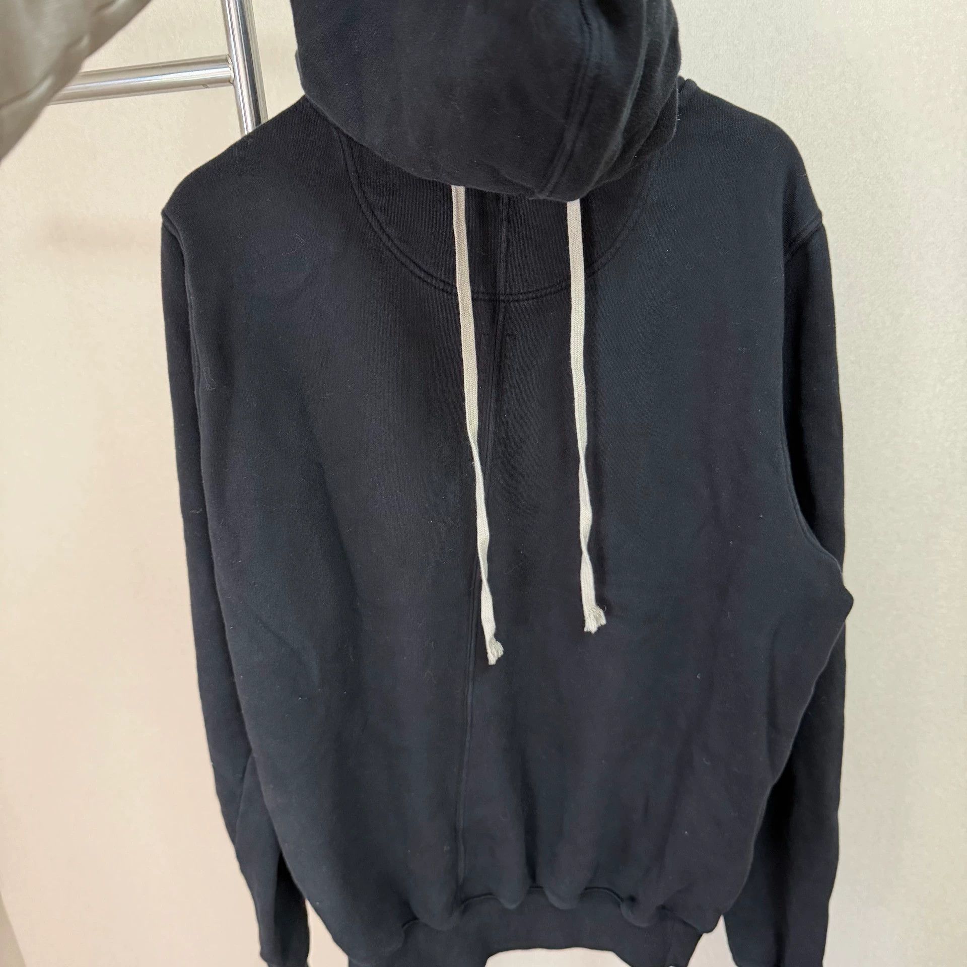 Rick Owens Rick Owens Drkshdw Black Sash Cord-back Hoodie Fleece Size L / US 10 / IT 46 - 7 Thumbnail