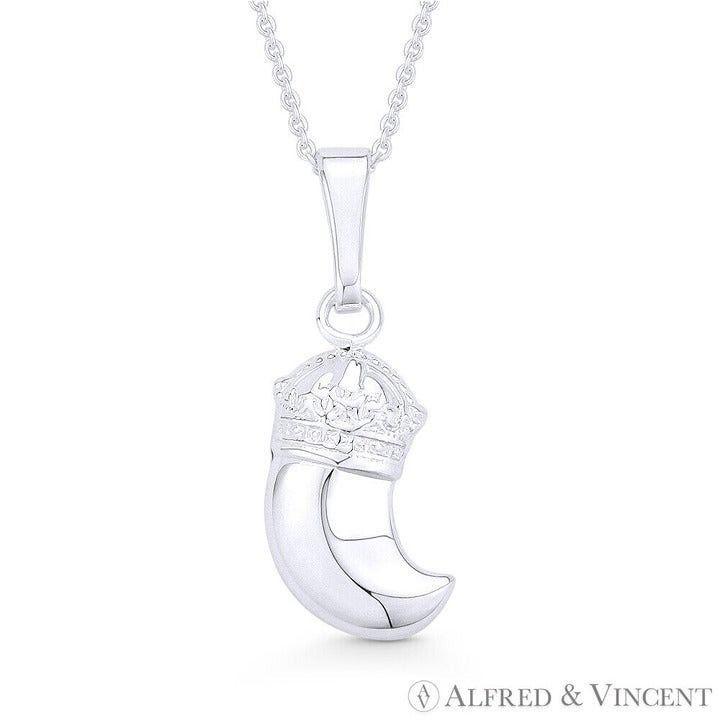 Other Italian Horn w/ Royal Crown Luck Charm Pendant Size ONE SIZE - 1 Preview