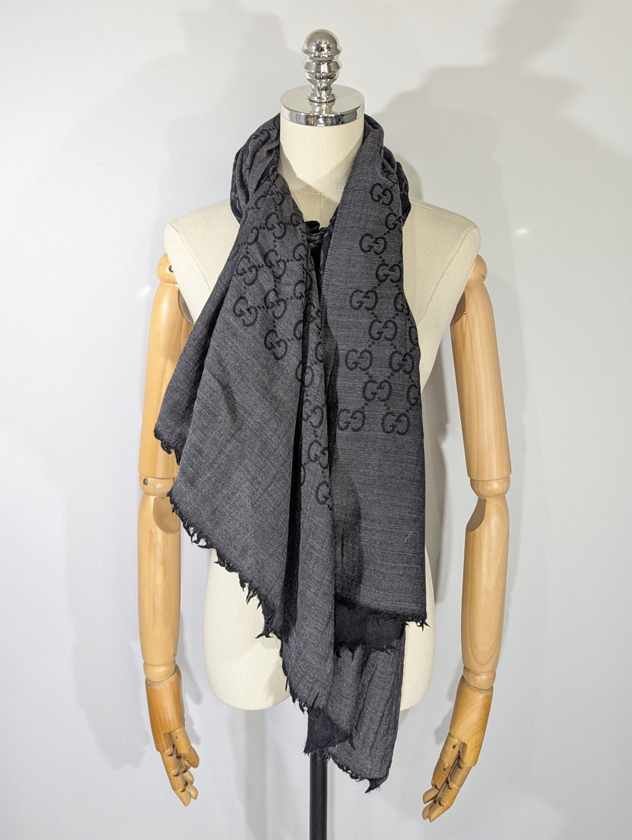 Gucci Gucci GG Monogram Scarf 200*70 Made In Italy 165903 3G646 Size ONE SIZE - 5 Thumbnail