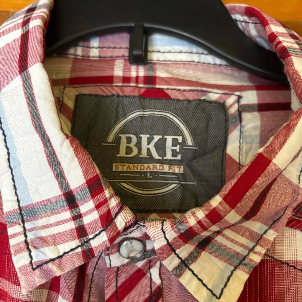BKE Mens BKE snap longsleeve shirt Size US L / EU 52-54 / 3 - 2 Thumbnail