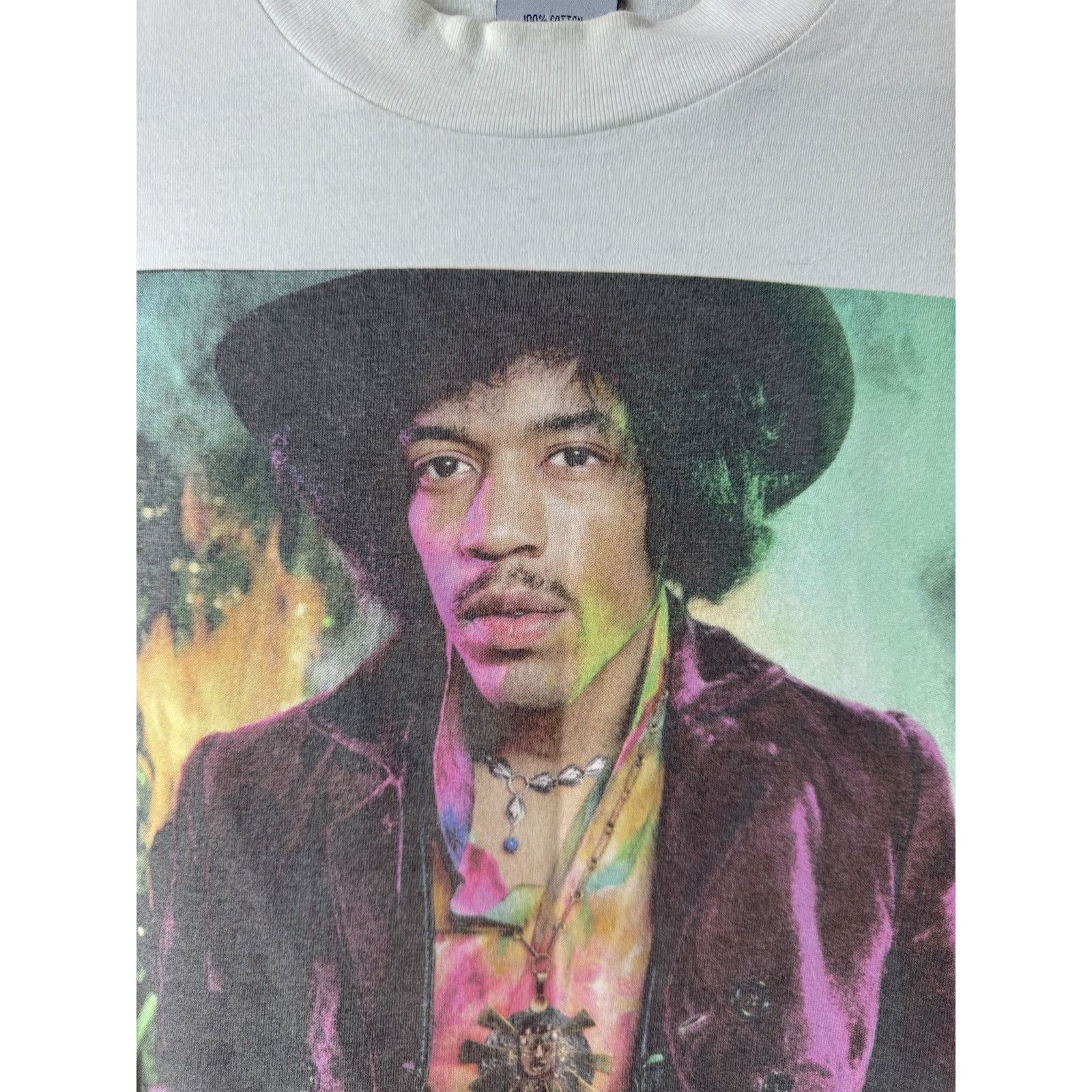 Jimi Hendrix 💥 Rare! 1990’s Vintage Jimi Hendrix Longsleeve Big Print Size US XL / EU 56 / 4 - 4 Thumbnail