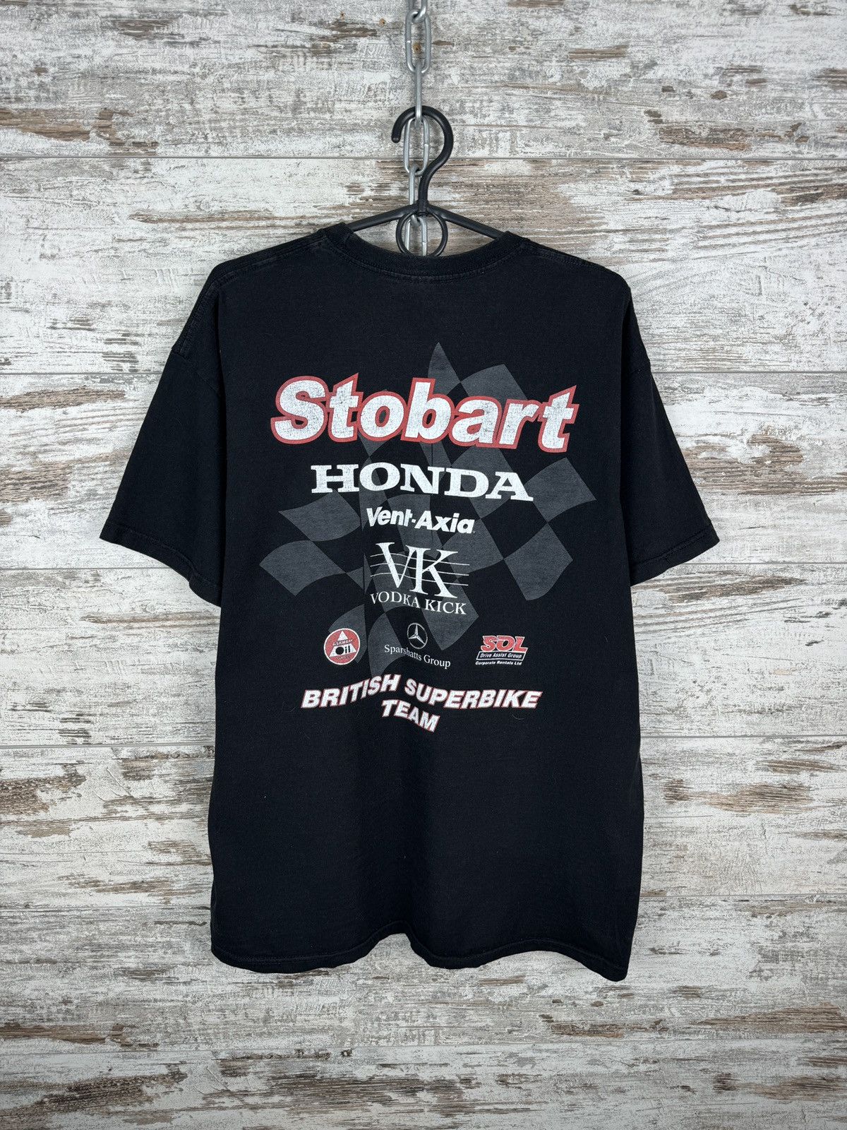 Honda Mens Vintage Honda Racing T-shirt tee y2k rare tee stobart Size US L / EU 52-54 / 3 - 8 Thumbnail