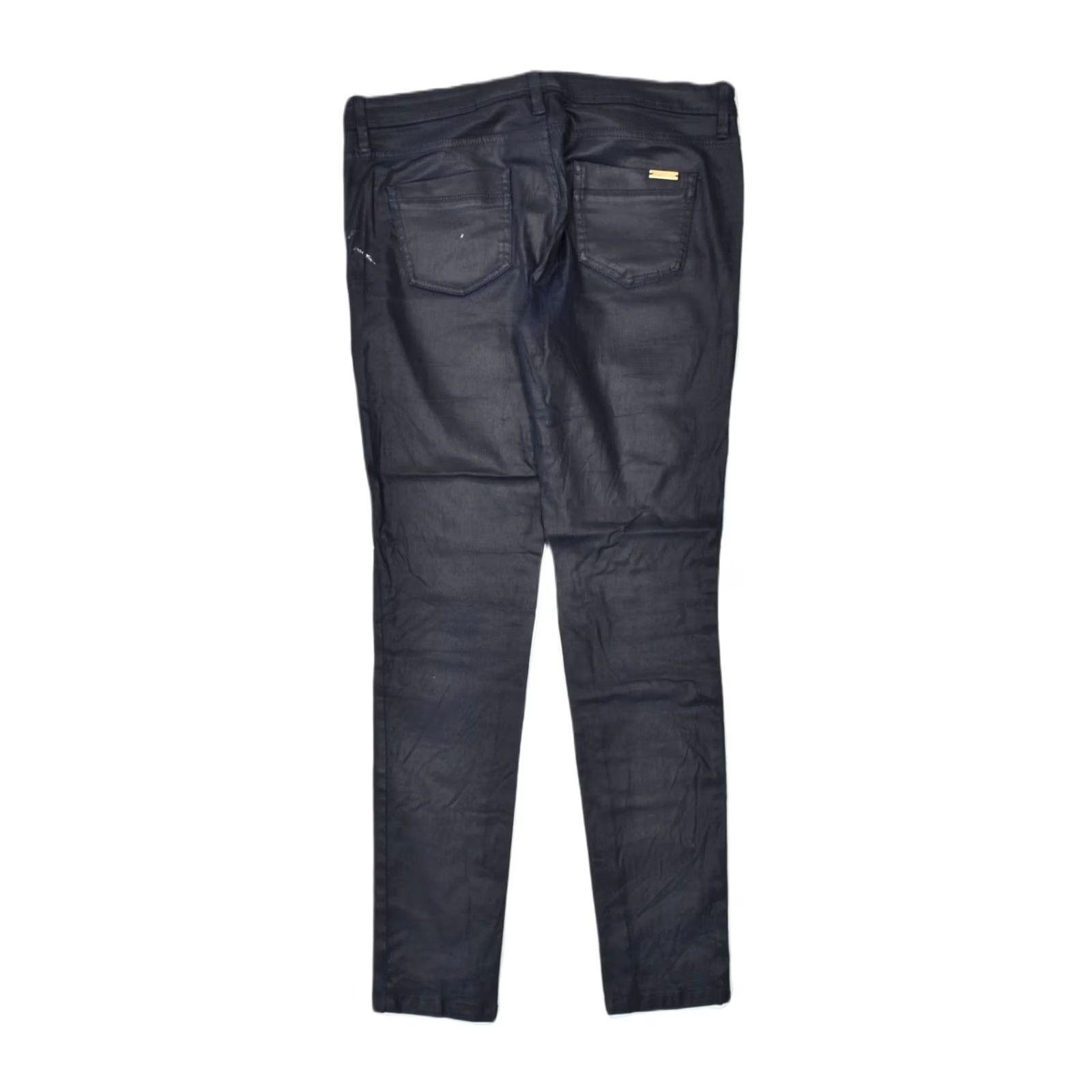 Massimo Dutti MASSIMO DUTTI Womens Skinny Casual Trousers W32 L30 Large Navy Blue Size 24" / US 00 / IT 34 - 2 Thumbnail
