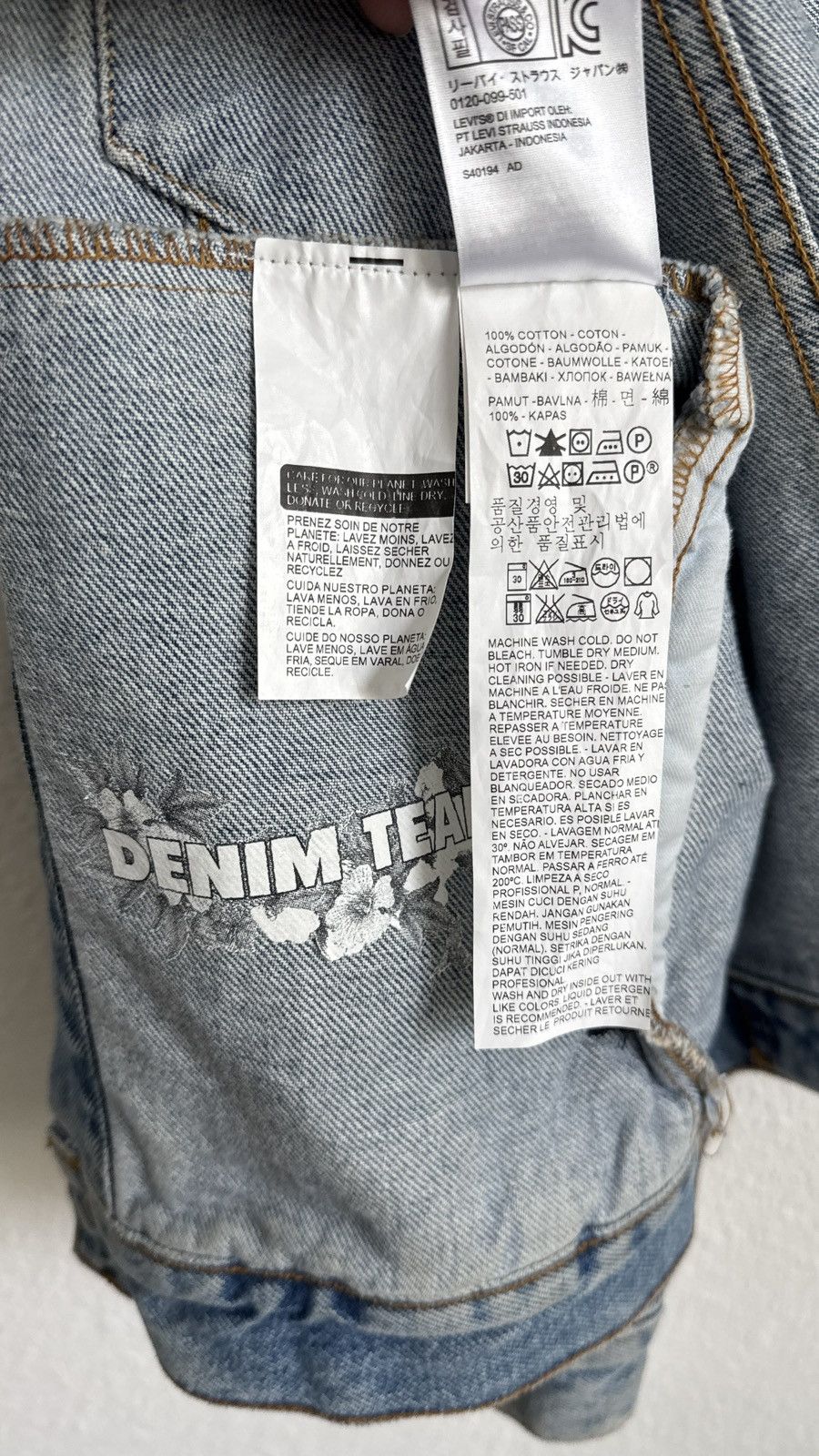 DENIM TEARS × Levi's Denim Tears 1st Edition Denim Jacket Size US M / EU 48-50 / 2 - 8 Thumbnail