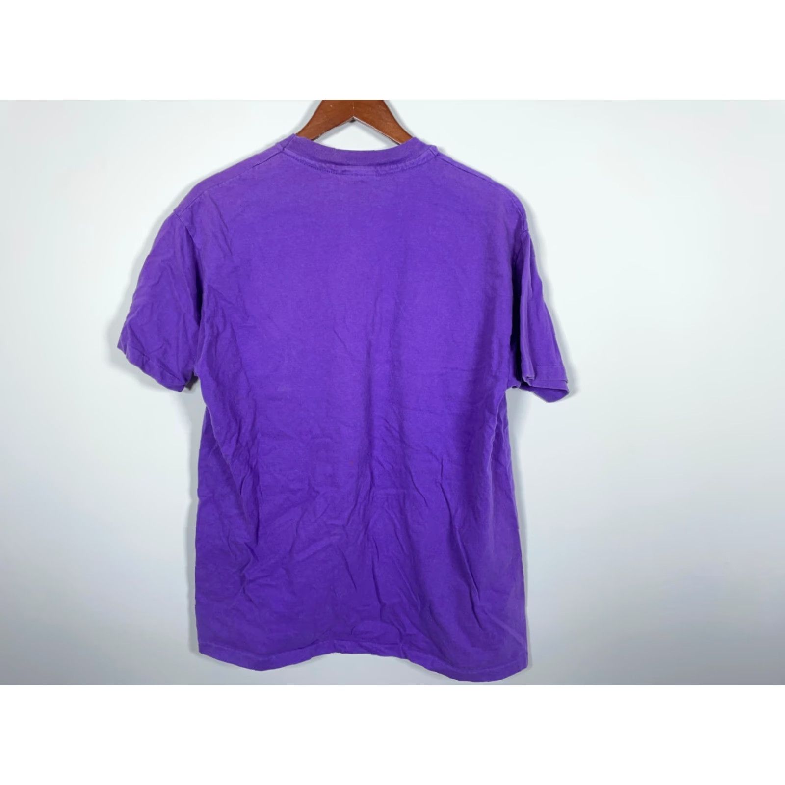 Hanes VINTAGE Hanes Beefy New Orleans T-Shirt Adult Large Purple Graphic Print Single Stitch 90s Mens Size US L / EU 52-54 / 3 - 2 Thumbnail