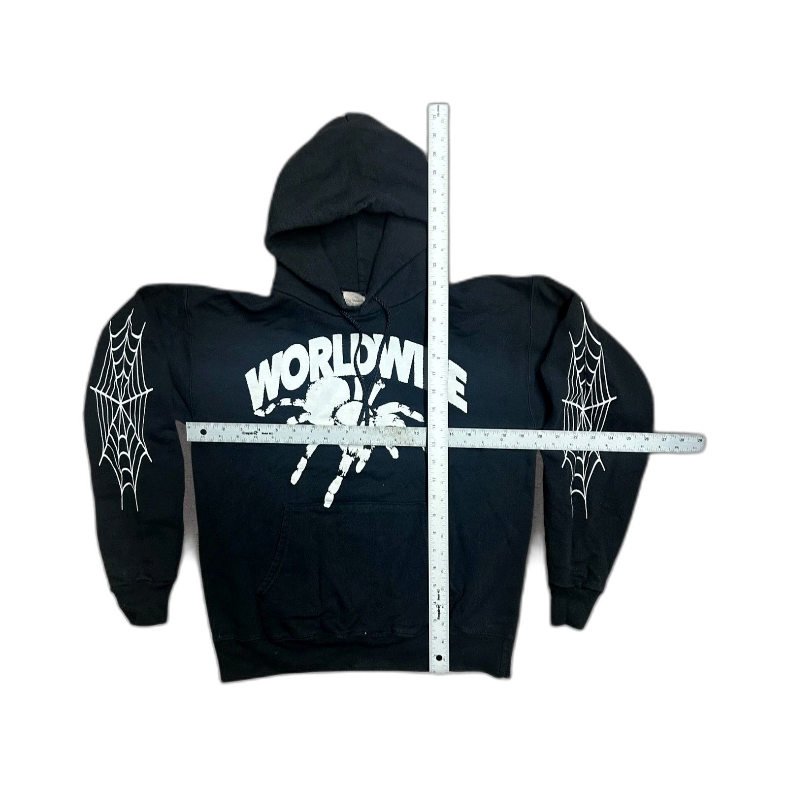 Vintage Spider Worldwide Santea Black Hoodie Men's Size Medium Size US M / EU 48-50 / 2 - 3 Thumbnail