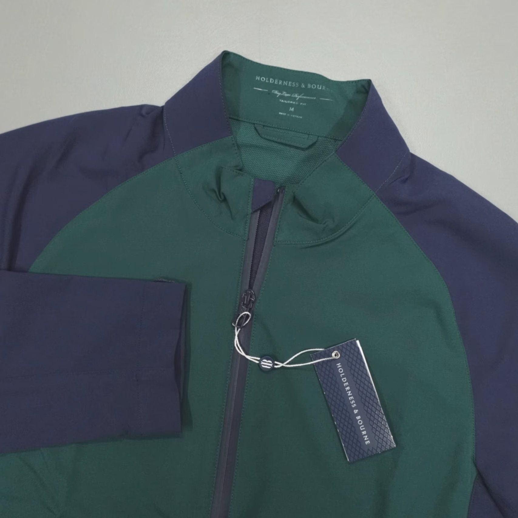 Vintage Holderness & Bourne The Hyde Performance Jacket Men M Full Zip Water Resist Jacket Size US M / EU 48-50 / 2 - 2 Thumbnail