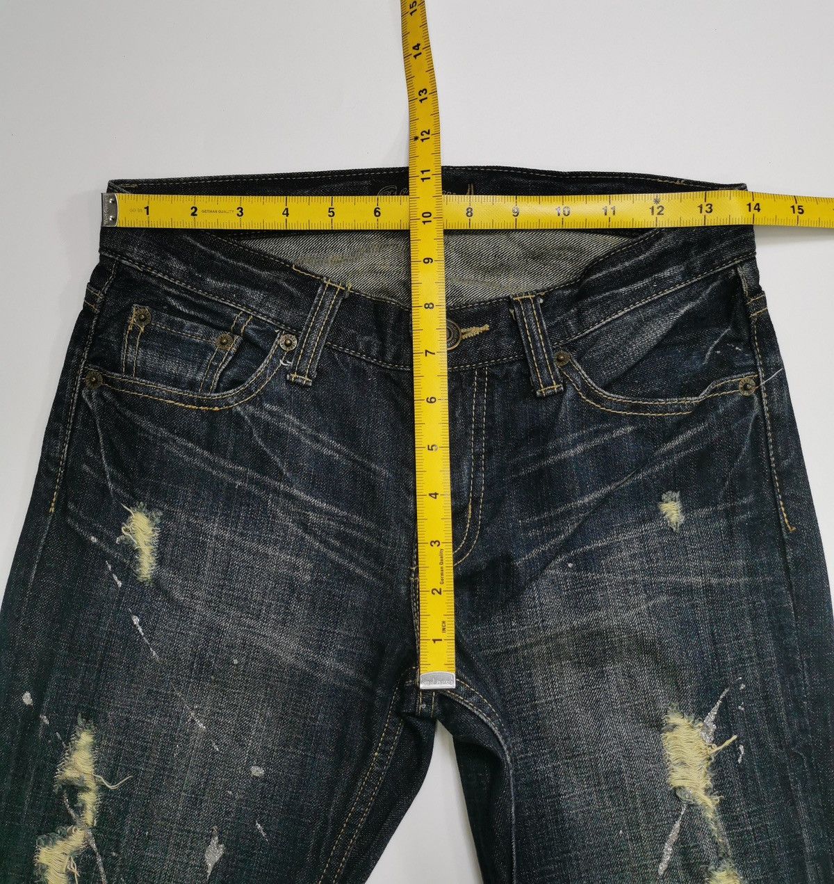 Kapital Bootcut Oririn Japan Paint Platter Distressed Jeans Size US 28 / EU 44 - 9 Thumbnail