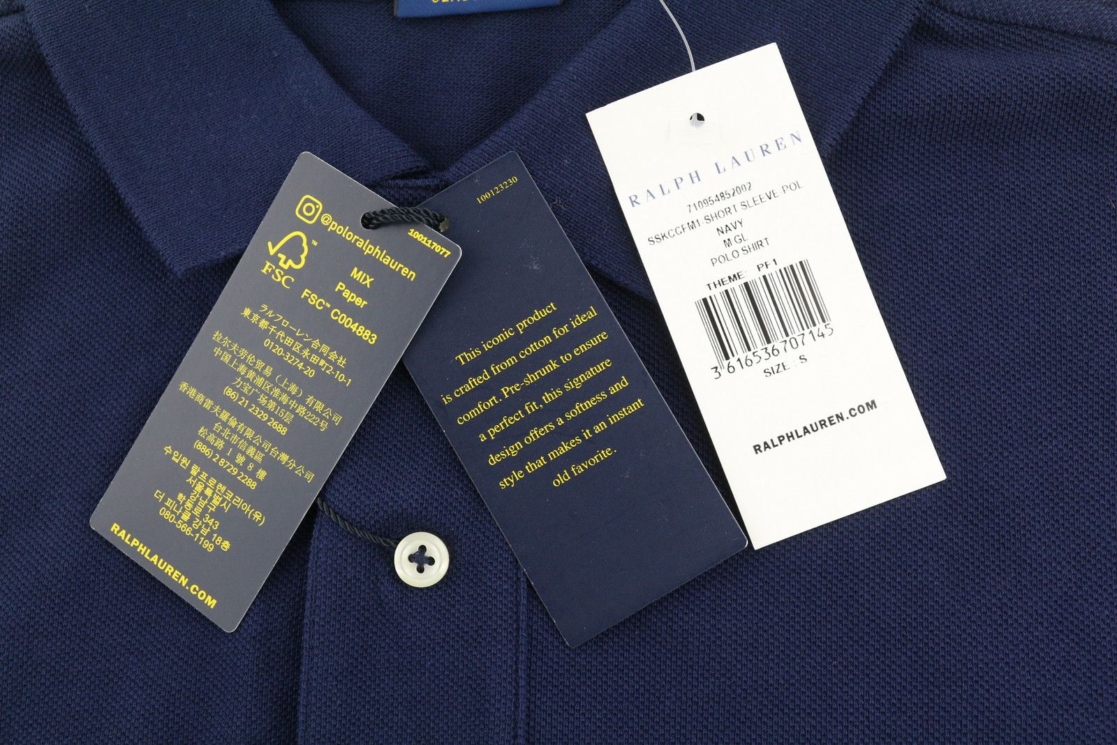 Polo Ralph Lauren CLASSIC FIT S Blue Short Sleeve Embroidered Logo 84543 Size US S / EU 44-46 / 1 - 7 Thumbnail