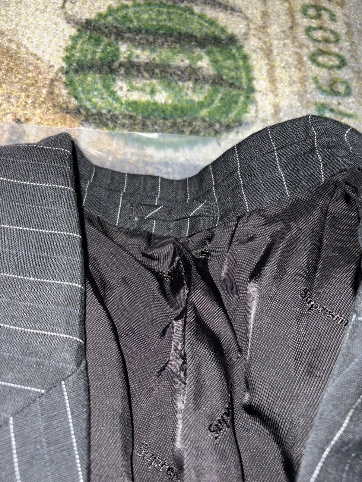 Supreme Lightweight Pinstripe Suit Black (XLARGE)
