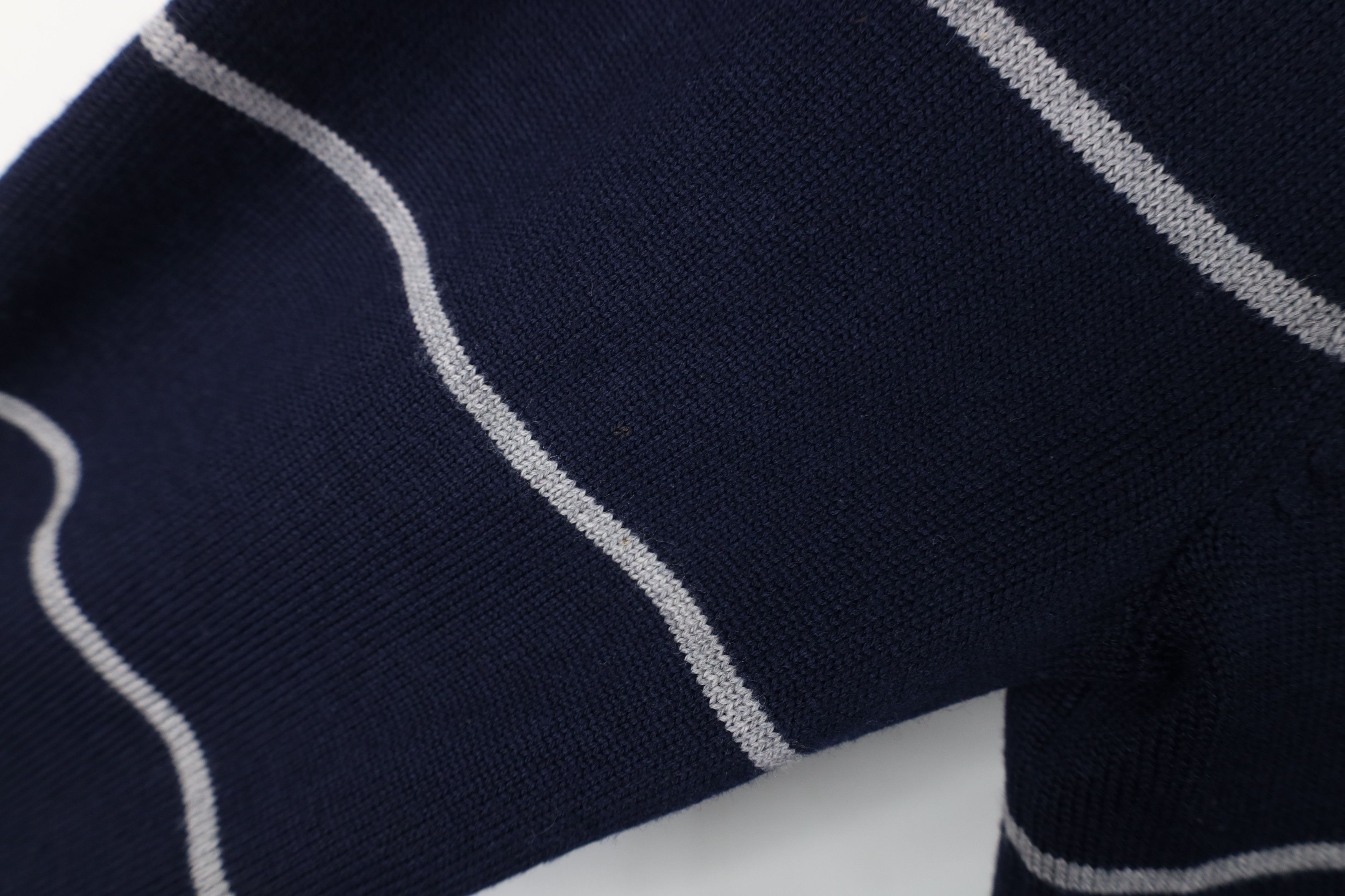Brooks Brothers Brooks Brothers Merino Striped 1/4 Half Zip Pullover Sweater Size US XL / EU 56 / 4 - 8 Thumbnail