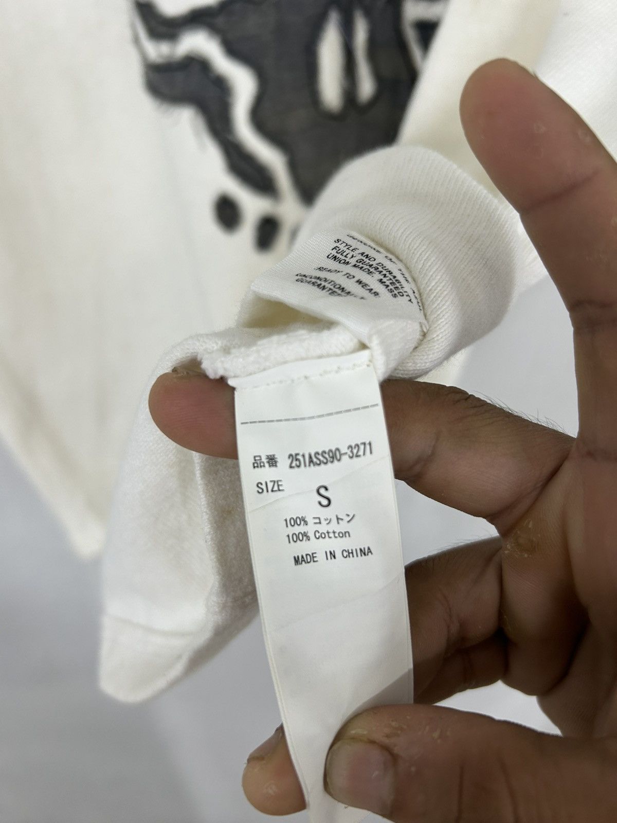 Hysteric Glamour × If Six Was Nine Azul Tee Brand Art of Skull Patches Front V Collar Size US M / EU 48-50 / 2 - 8 Thumbnail
