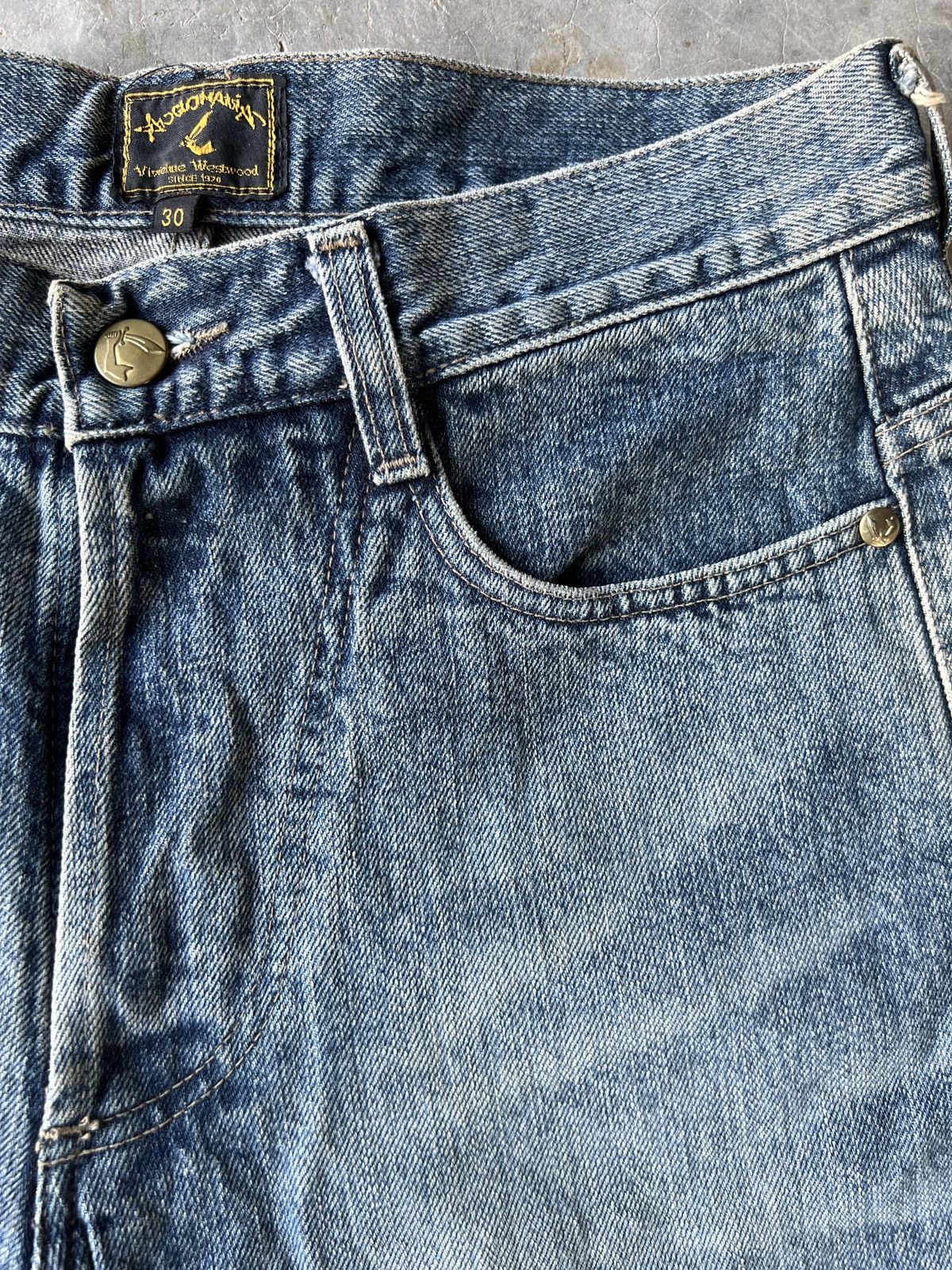 Seditionaries × Vintage × Vivienne Westwood 90s vintage Vivienne Westwood jeans, Anglomania,Embroidery Size US 31 - 14 Thumbnail