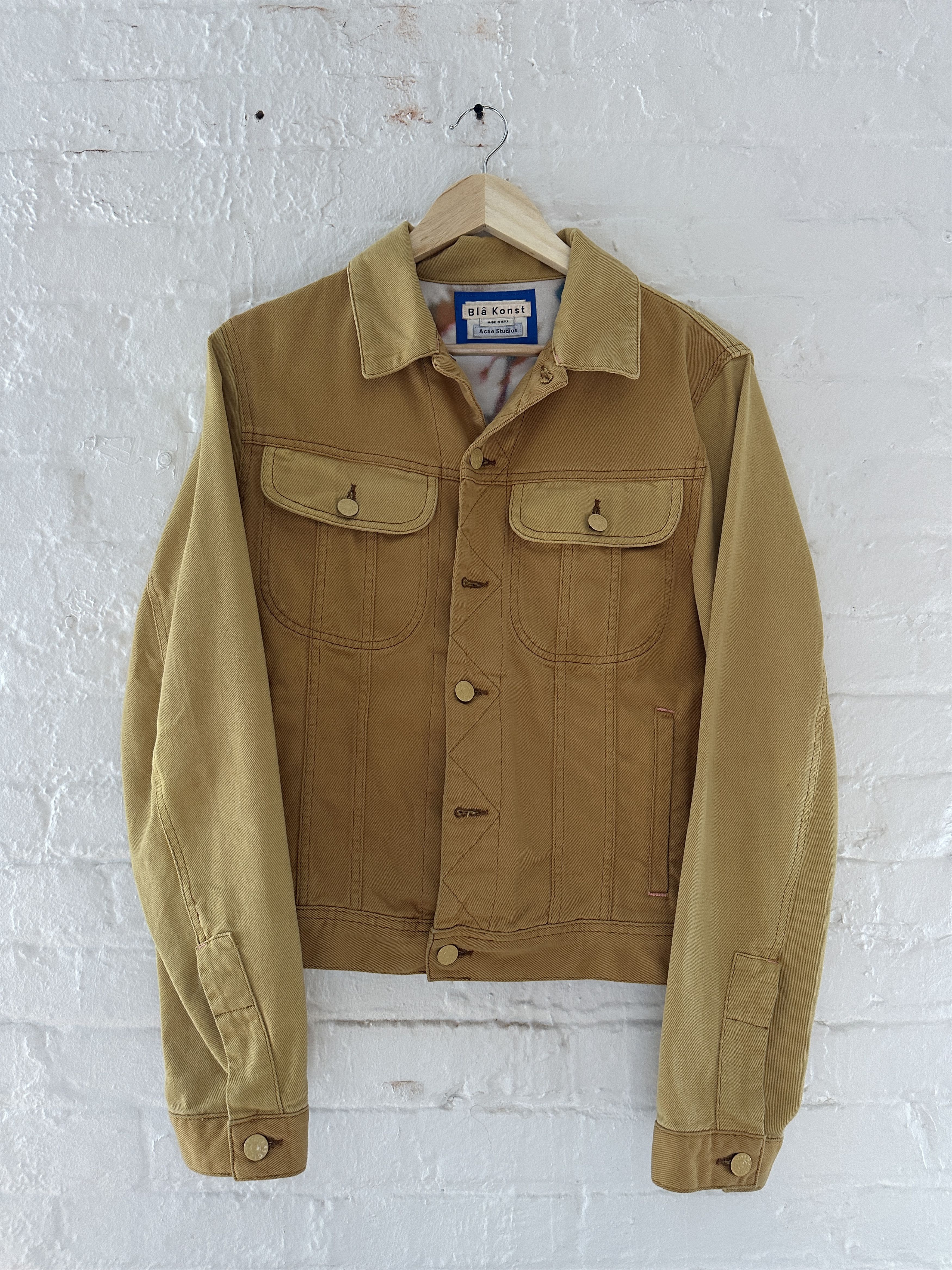 Blå konst jacket Acne Studios Blue size 46 FR in Cotton