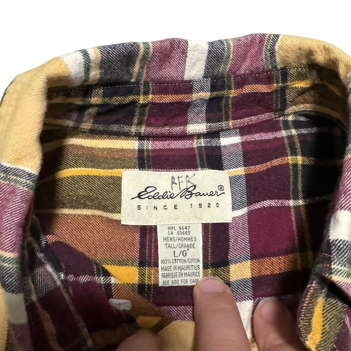 Eddie Bauer Eddie Bauer Yellow/Red Plaid Flannel Button Up Shirt LT Size US L / EU 52-54 / 3 - 4 Thumbnail