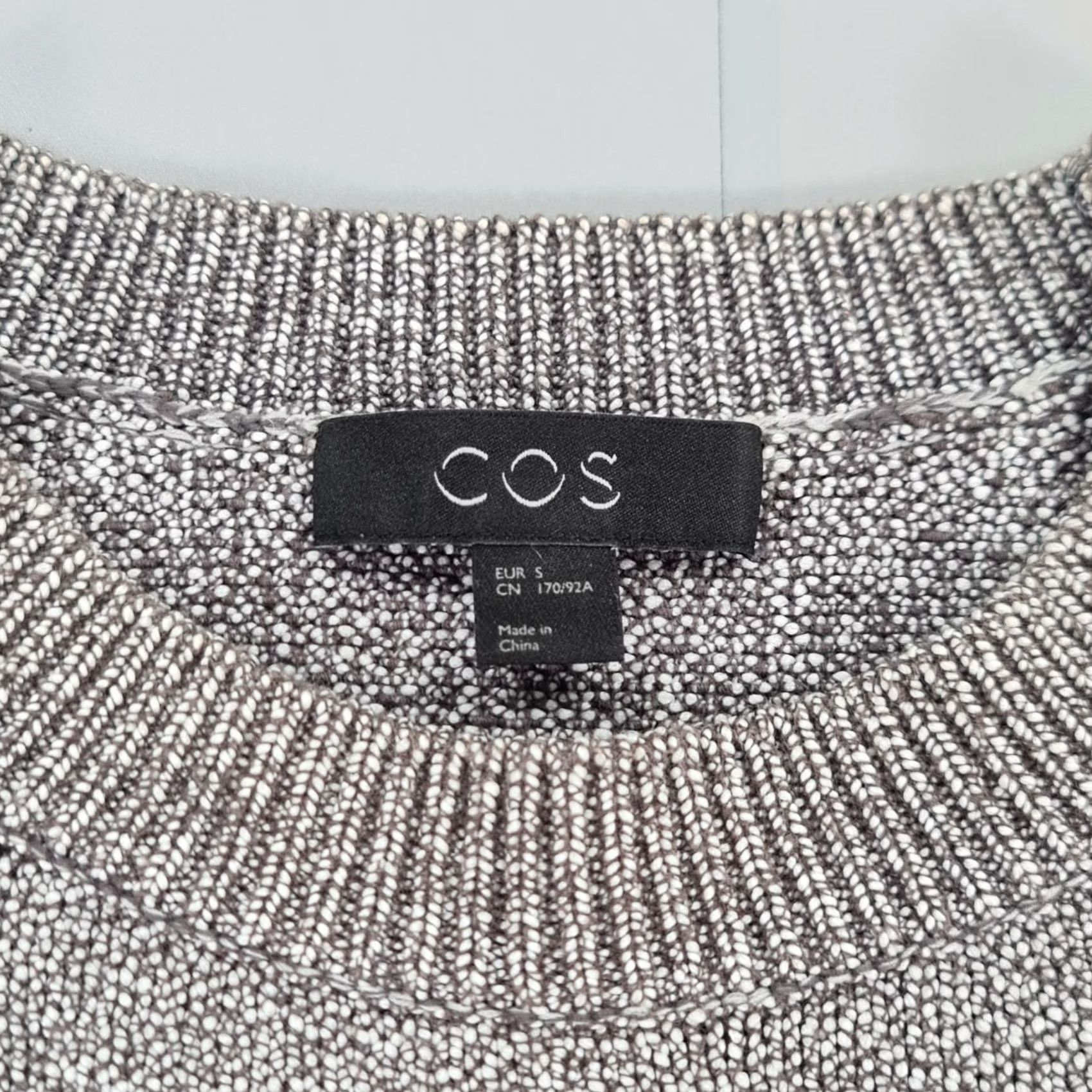 Cos COS Men Jumper Grey Small Crew Neck Long Sleeve Cotton Blend Pullover Size US S / EU 44-46 / 1 - 3 Thumbnail