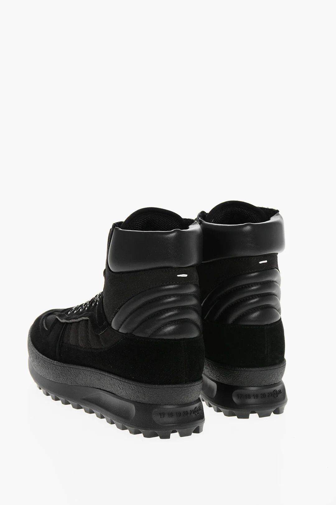 Maison Margiela og1mm0326 Leather Climber Hi-Top Sneakers in Black Size US 10 / EU 43 - 3 Thumbnail